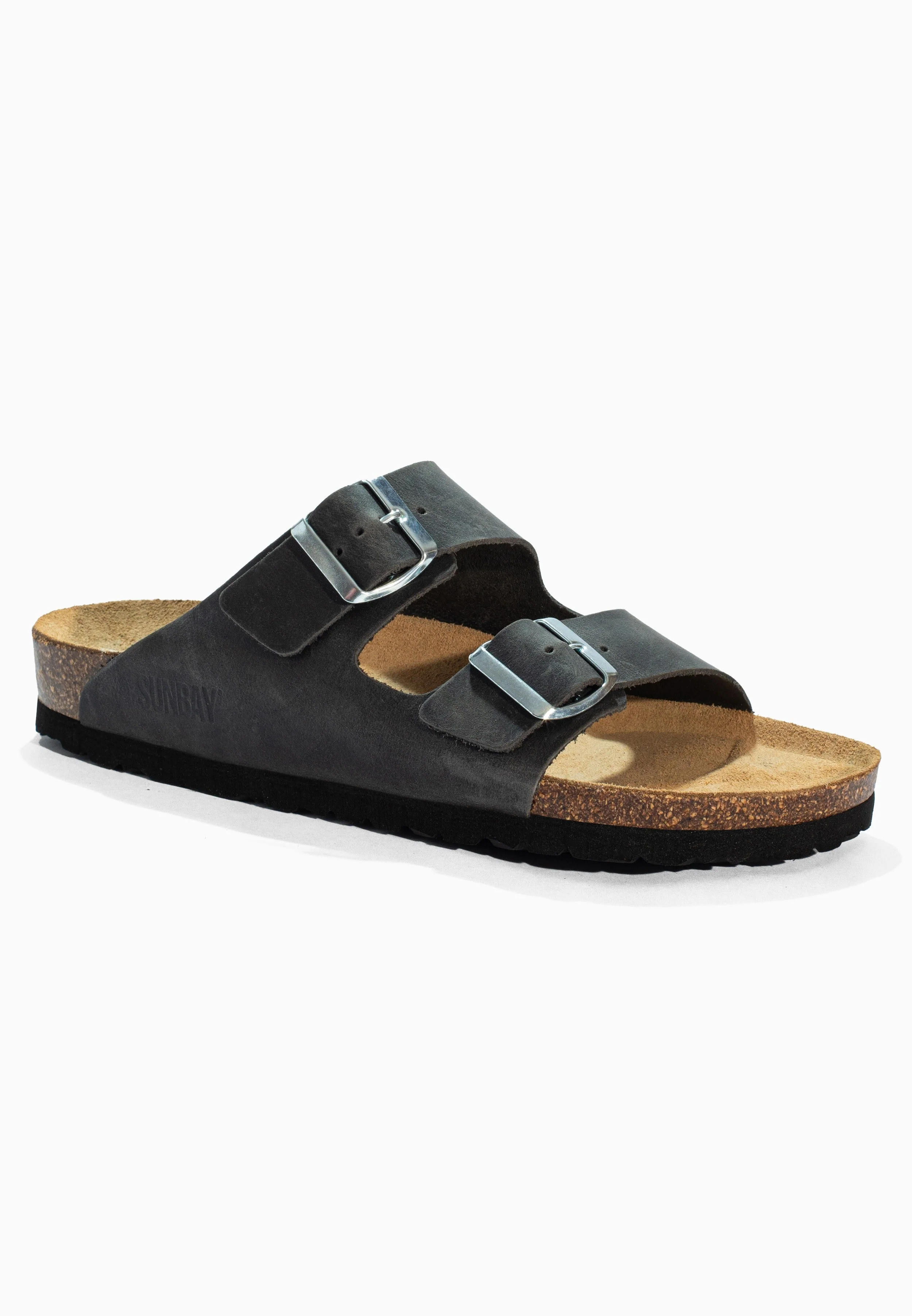 Sandales À Deux Brides Trefle - Cuir - Anthracite - Homme - Image 2