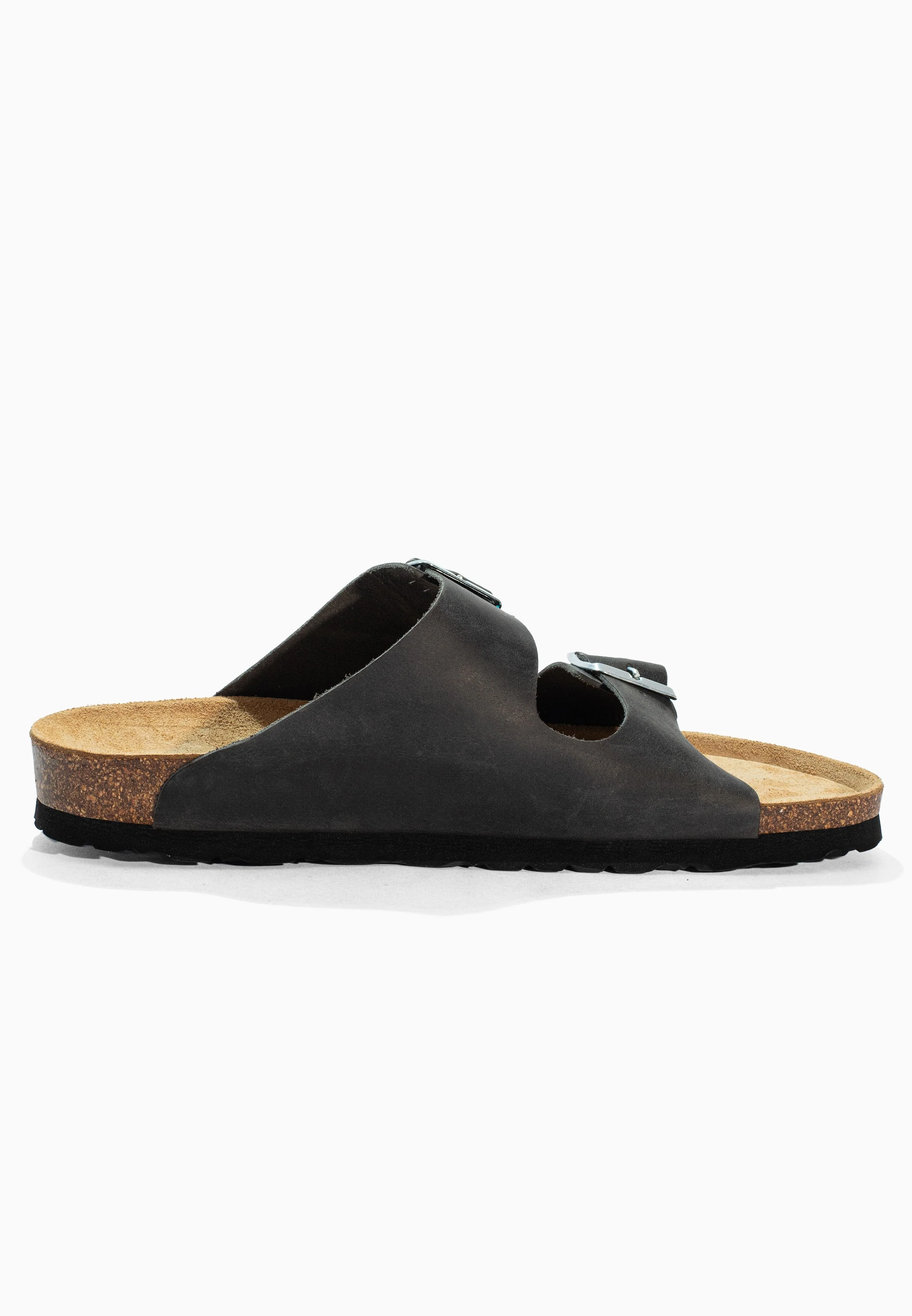 Sandales À Deux Brides Trefle - Cuir - Anthracite - Homme - Image 4