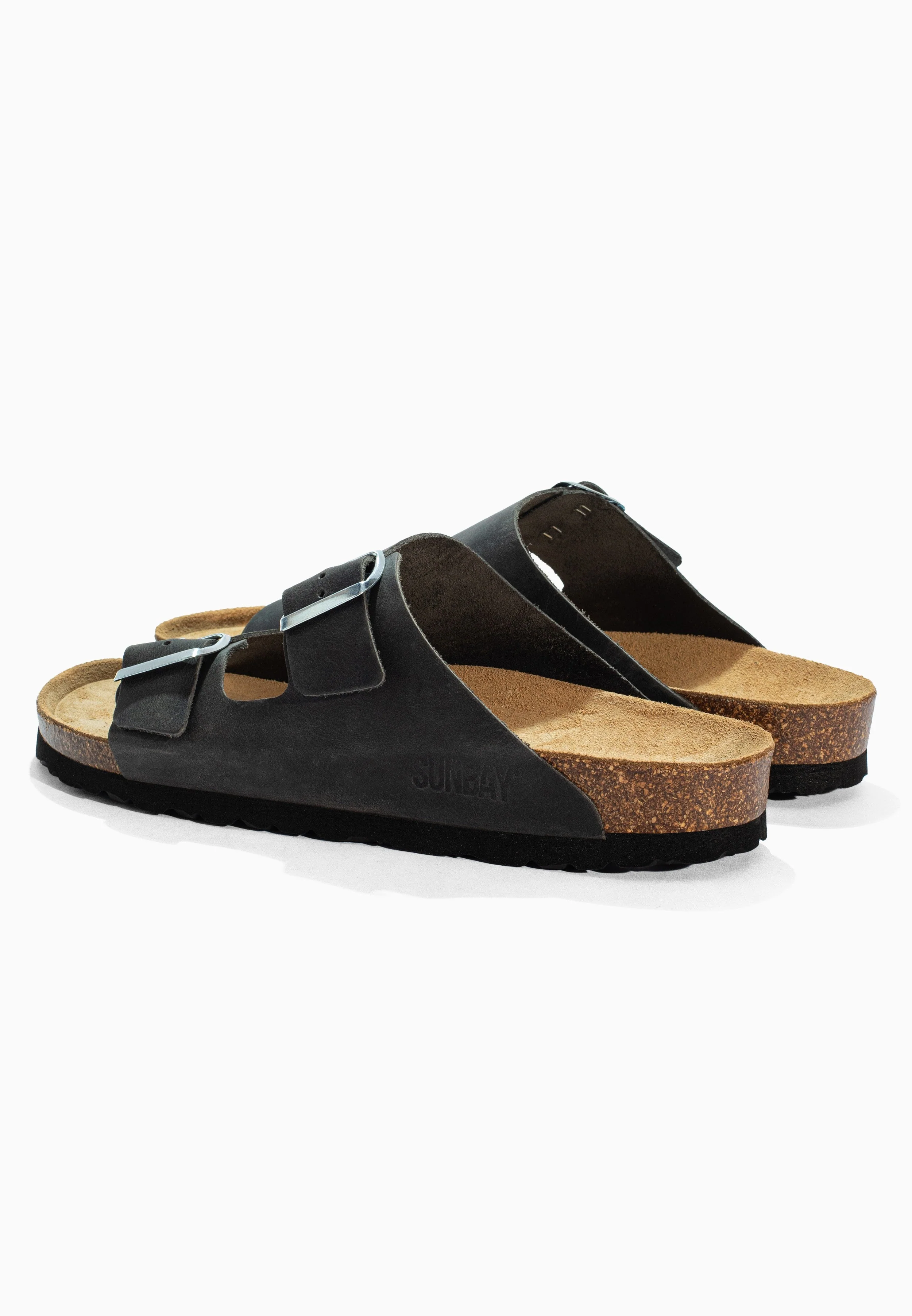 Sandales À Deux Brides Trefle - Cuir - Anthracite - Homme - Image 6