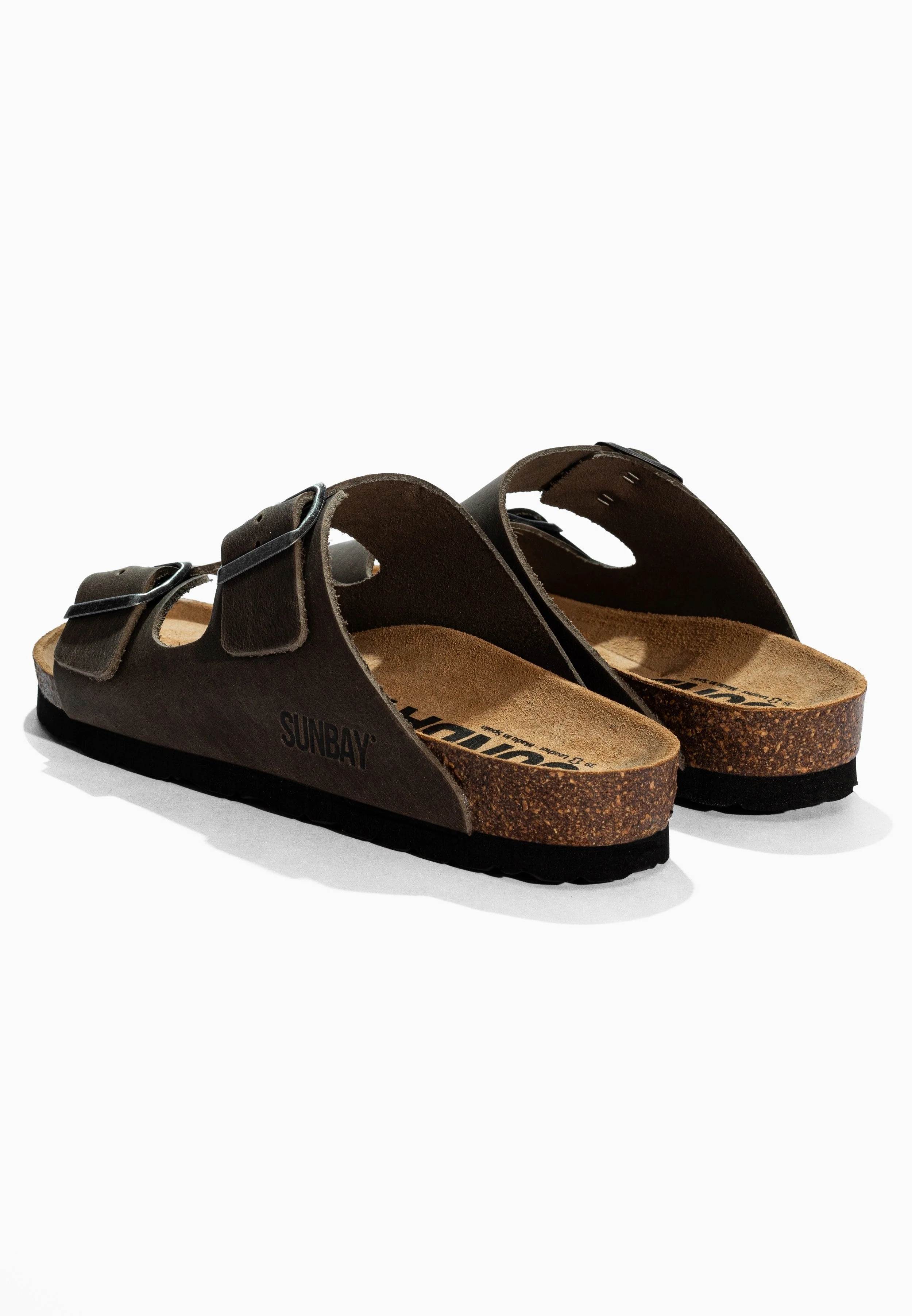 Sandales À Deux Brides Trefle - Cuir - Anthracite - Femme - Image 6