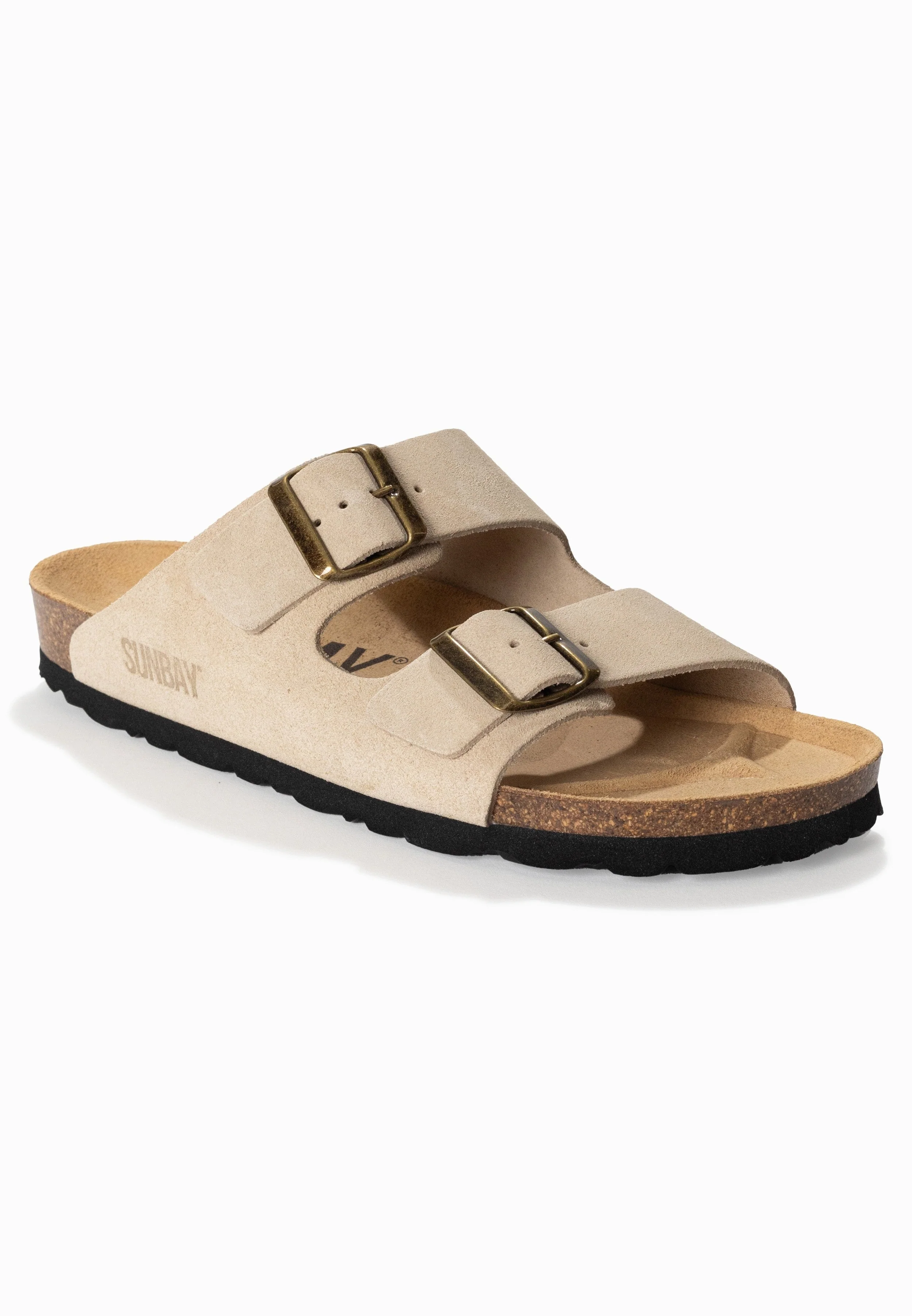 Sandales À Deux Brides Trefle - Cuir - Beige - Femme - Image 2
