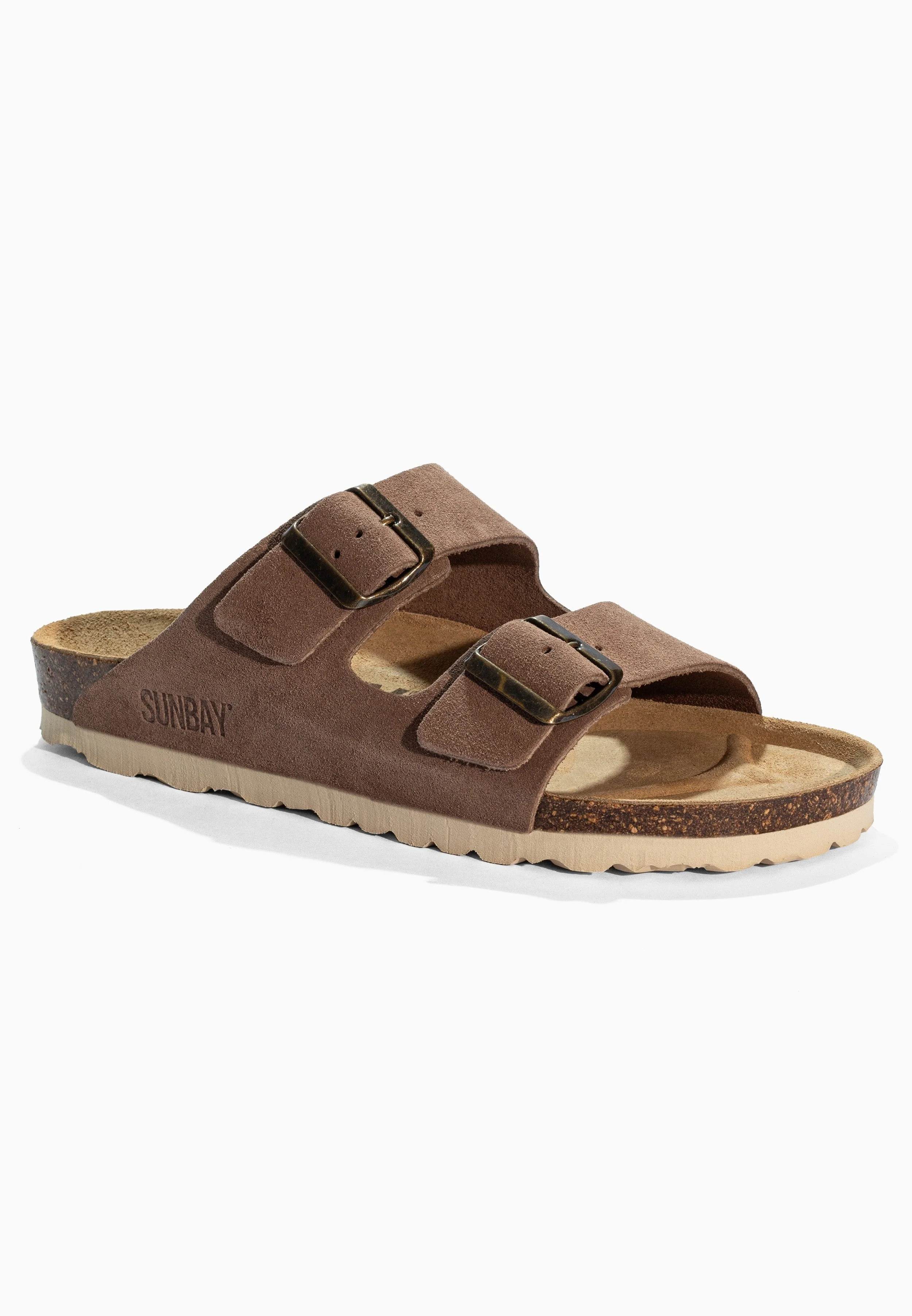 Sandales À Deux Brides Trefle - Cuir - Dark Beige - Femme - Image 2