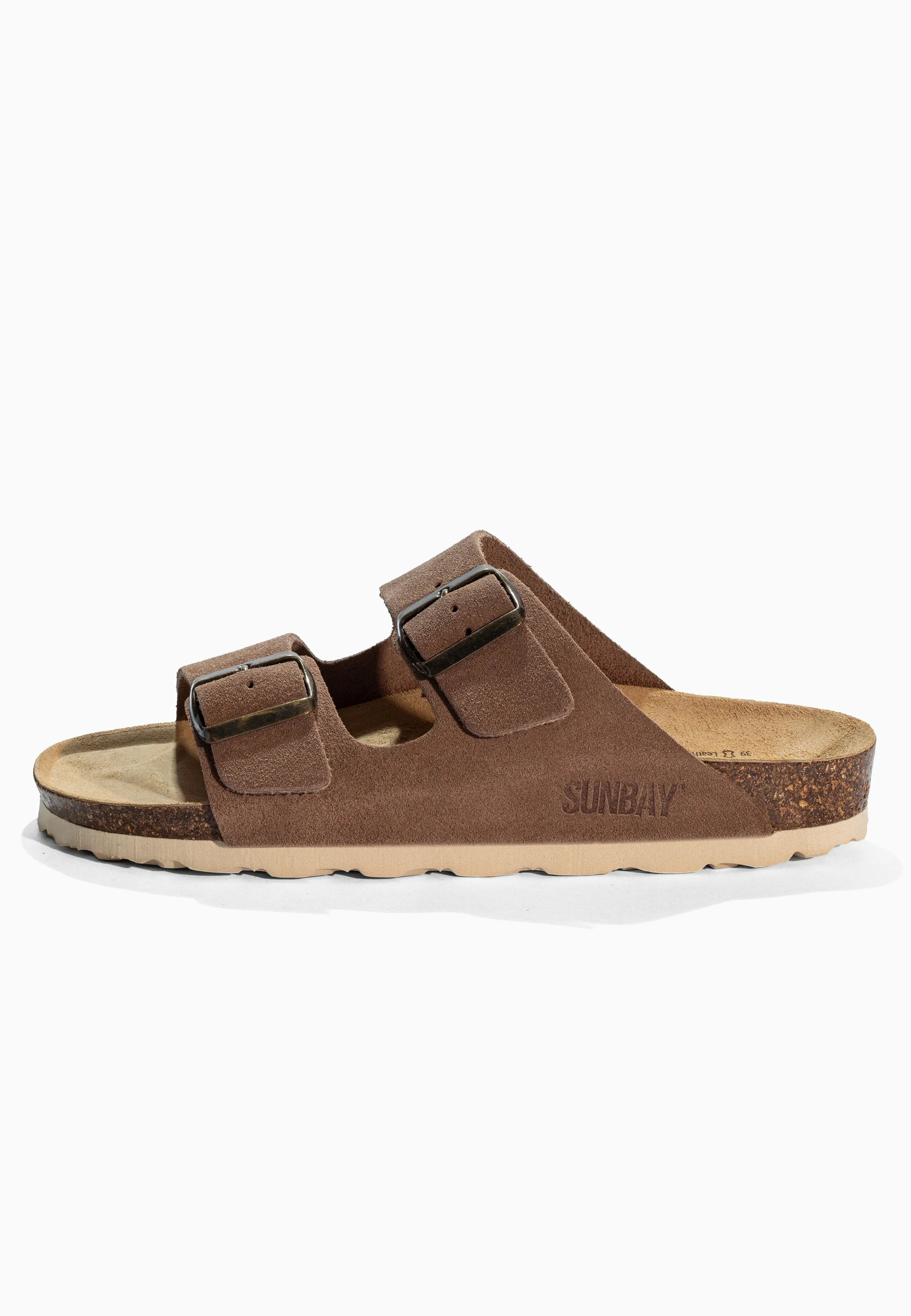Sandales À Deux Brides Trefle - Cuir - Dark Beige - Femme - Image 3