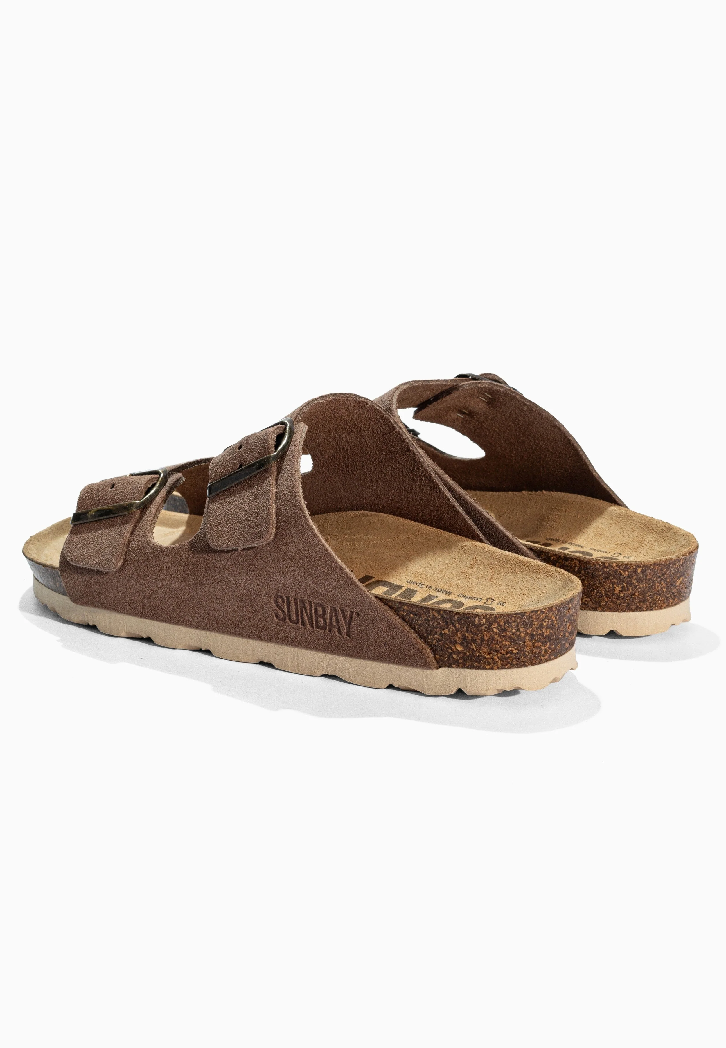 Sandales À Deux Brides Trefle - Cuir - Dark Beige - Femme - Image 6