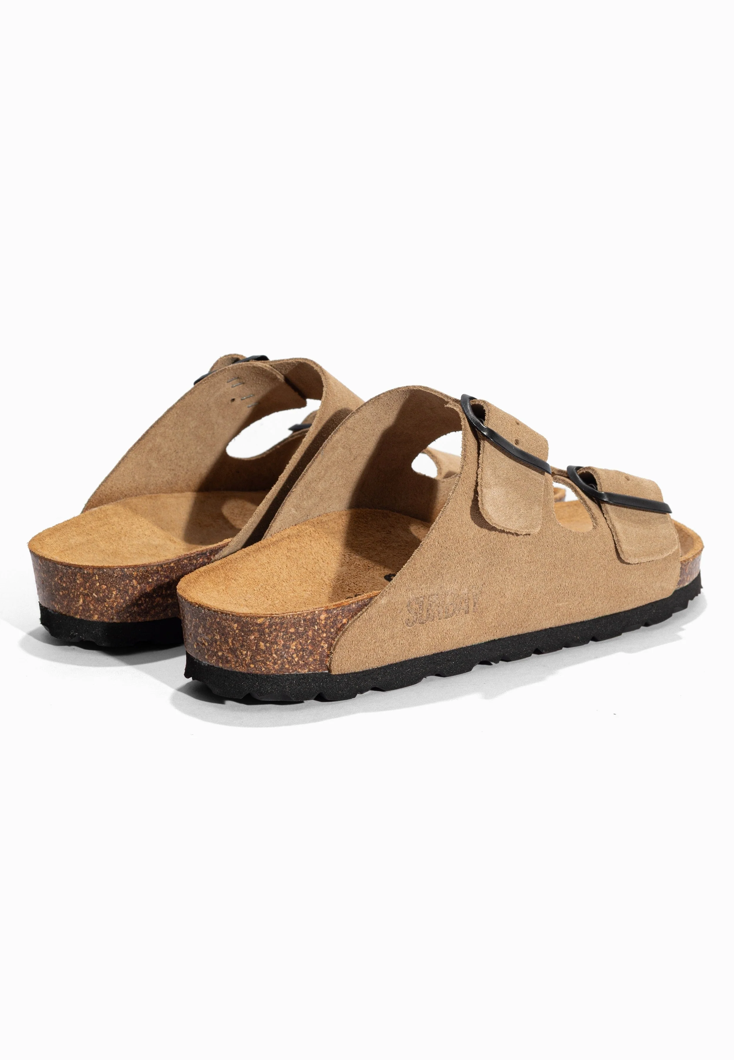 Sandales À Deux Brides Trefle - Cuir - Beige Sable - Femme - Image 6