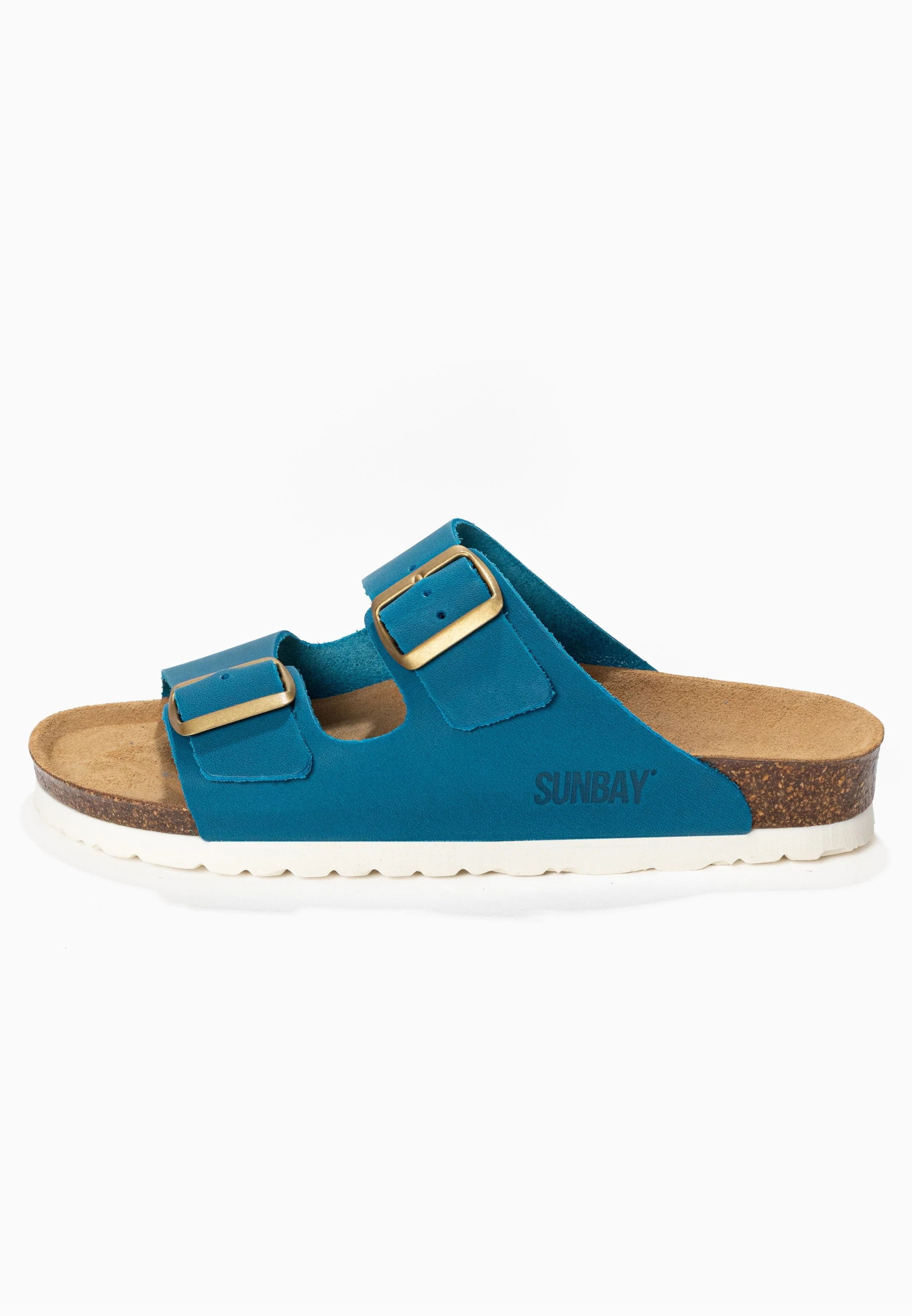 Sandales À Deux Brides Trefle - Cuir - Duck Blue - Femme - Image 3