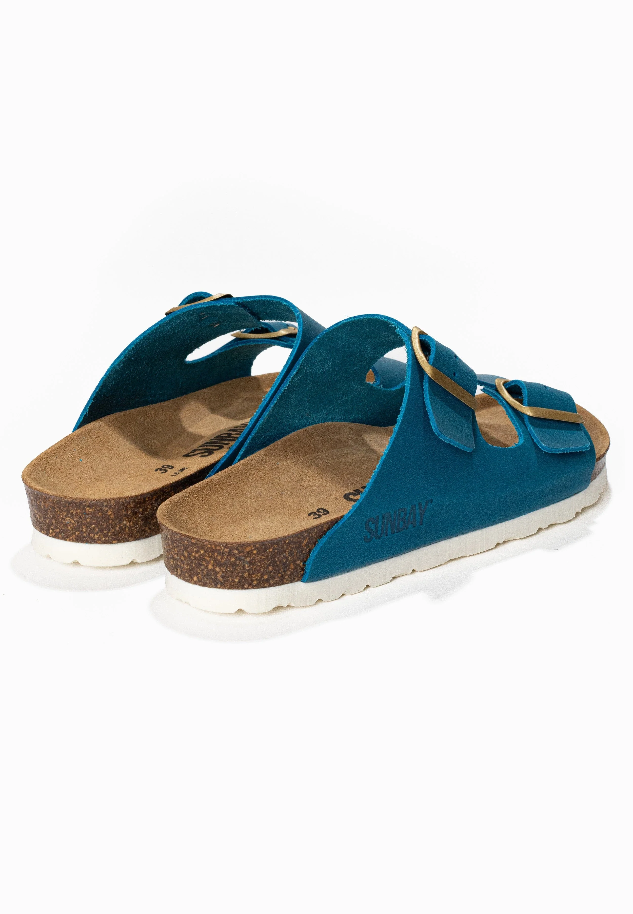 Sandales À Deux Brides Trefle - Cuir - Duck Blue - Femme - Image 6