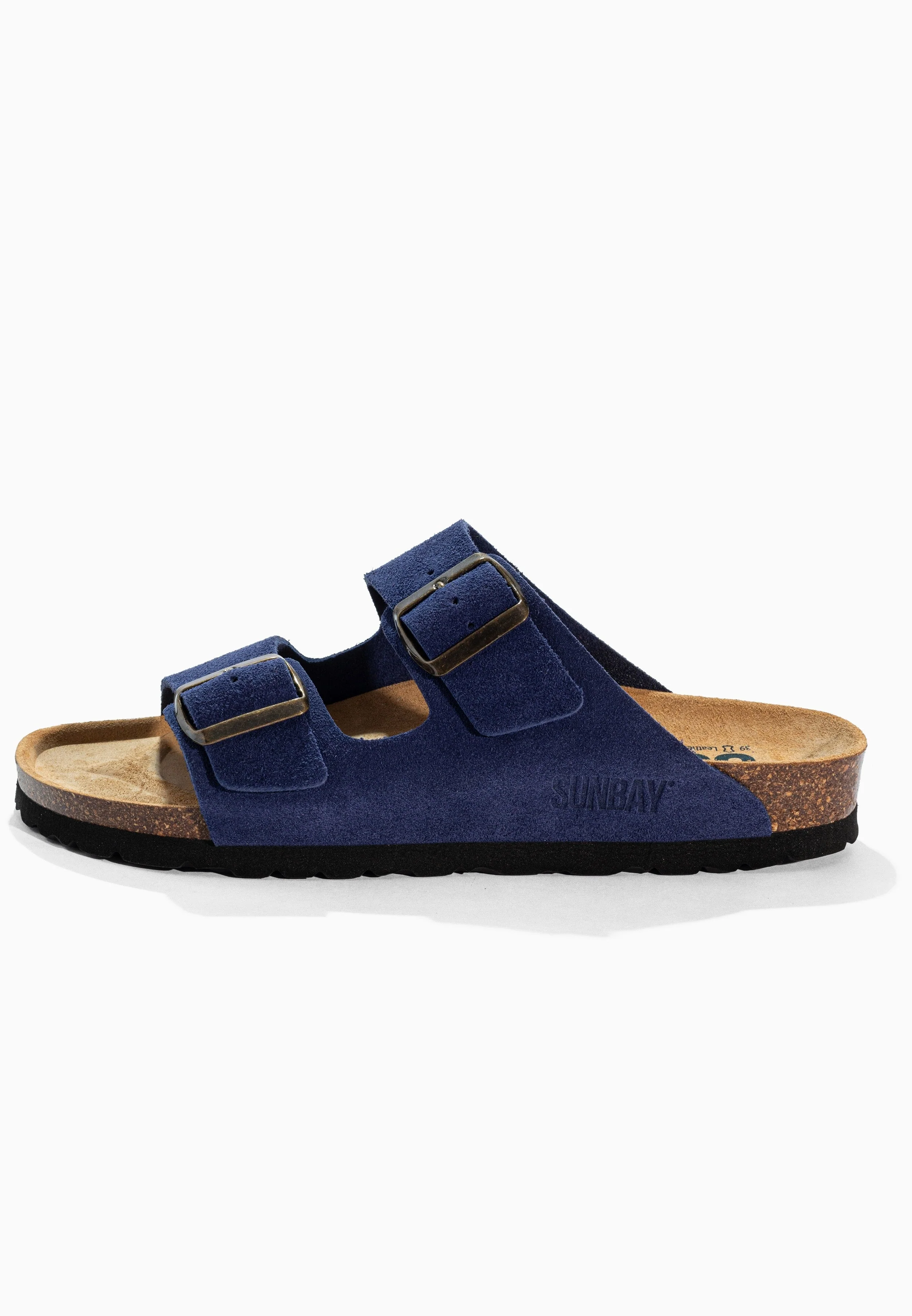 Sandales À Deux Brides Trefle - Cuir - Navy - Femme - Image 3