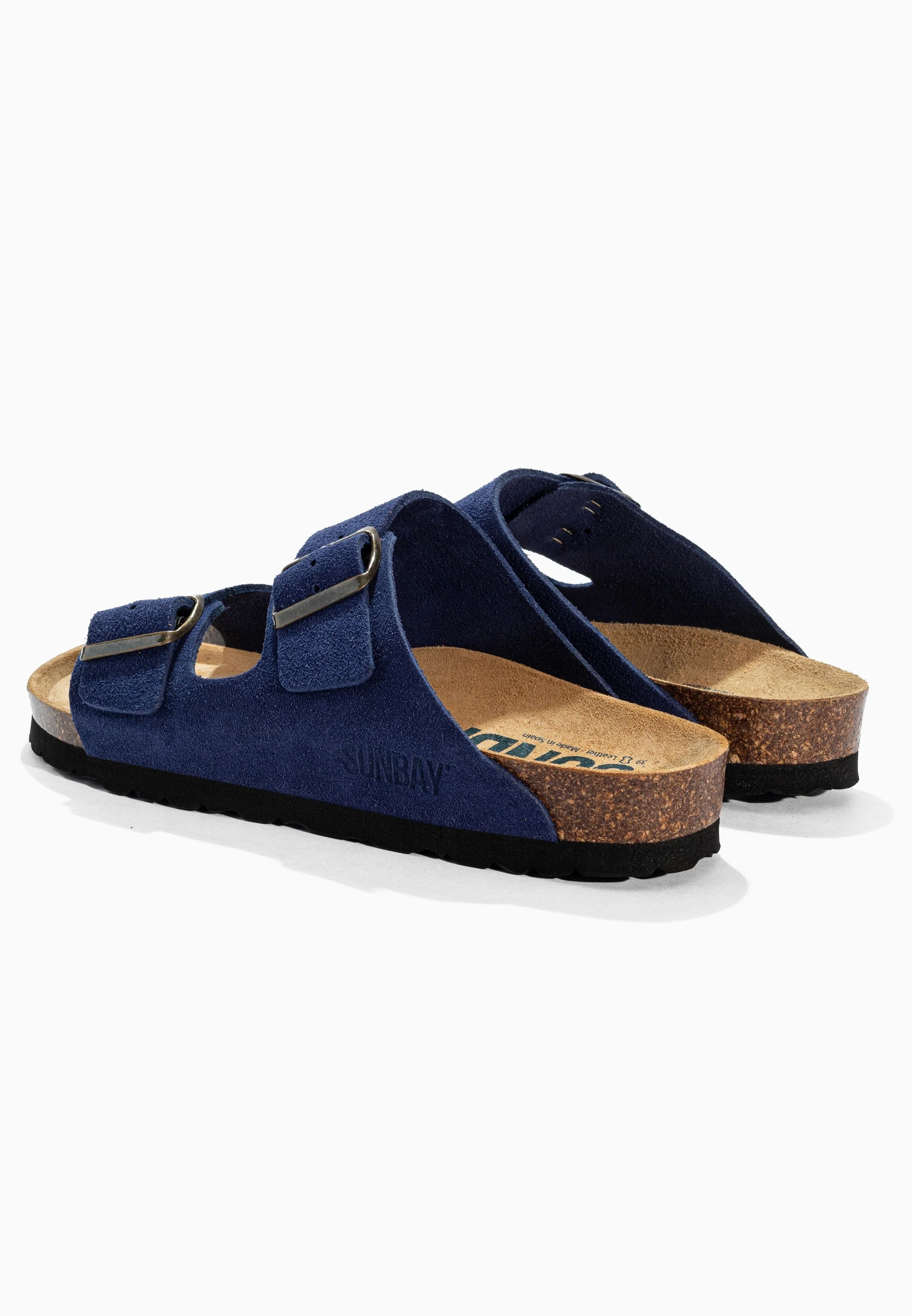 Sandales À Deux Brides Trefle - Cuir - Navy - Femme - Image 6