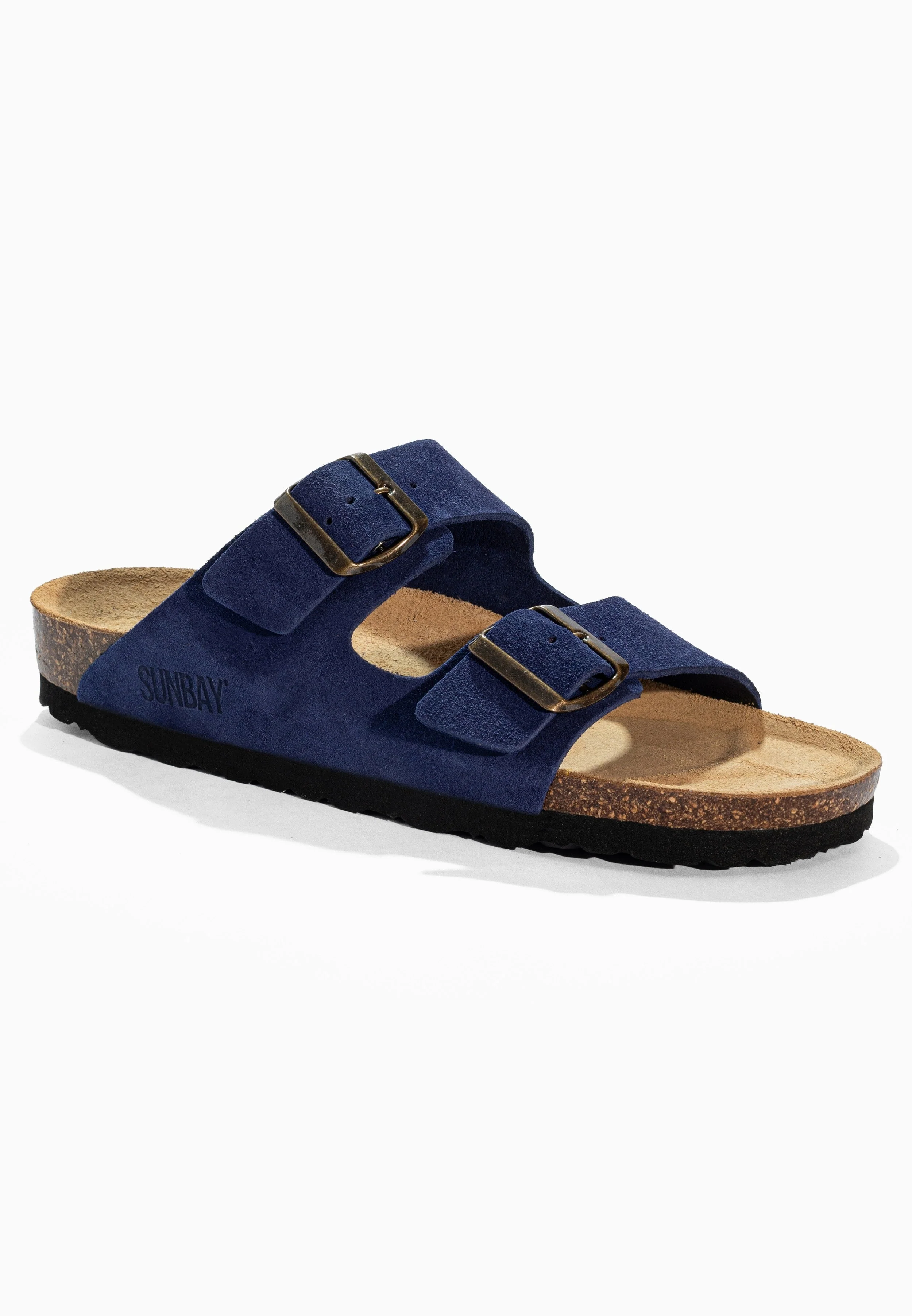 Sandales À Deux Brides Trefle - Cuir - Navy - Femme - Image 2