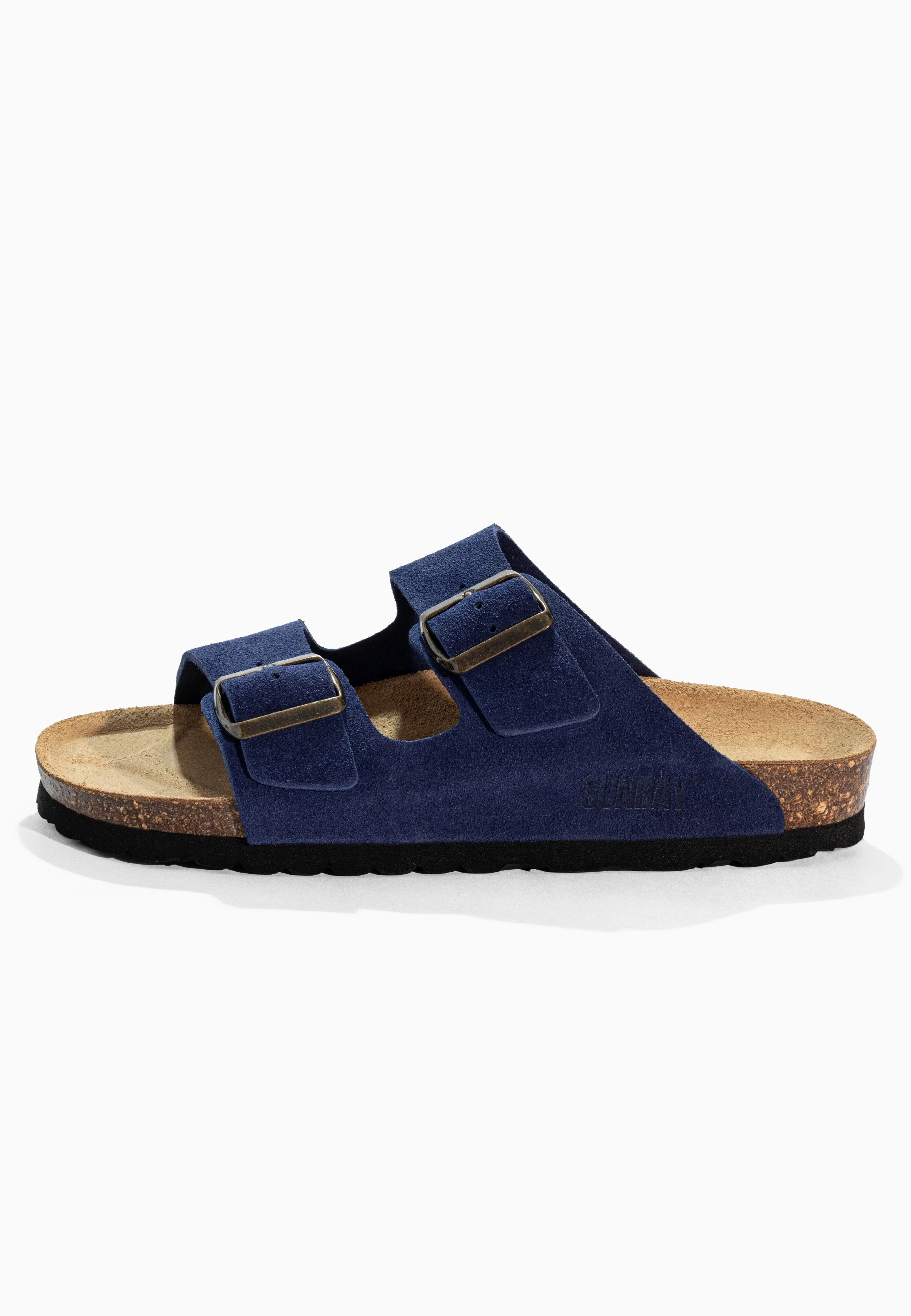 Sandales À Deux Brides Trefle - Cuir - Navy - Femme - Image 3