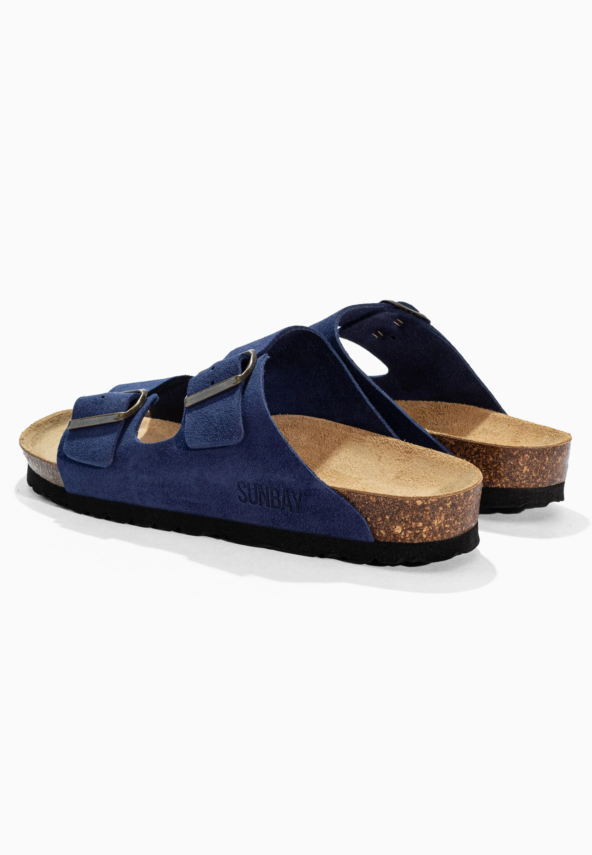 Sandales À Deux Brides Trefle - Cuir - Navy - Femme - Image 6