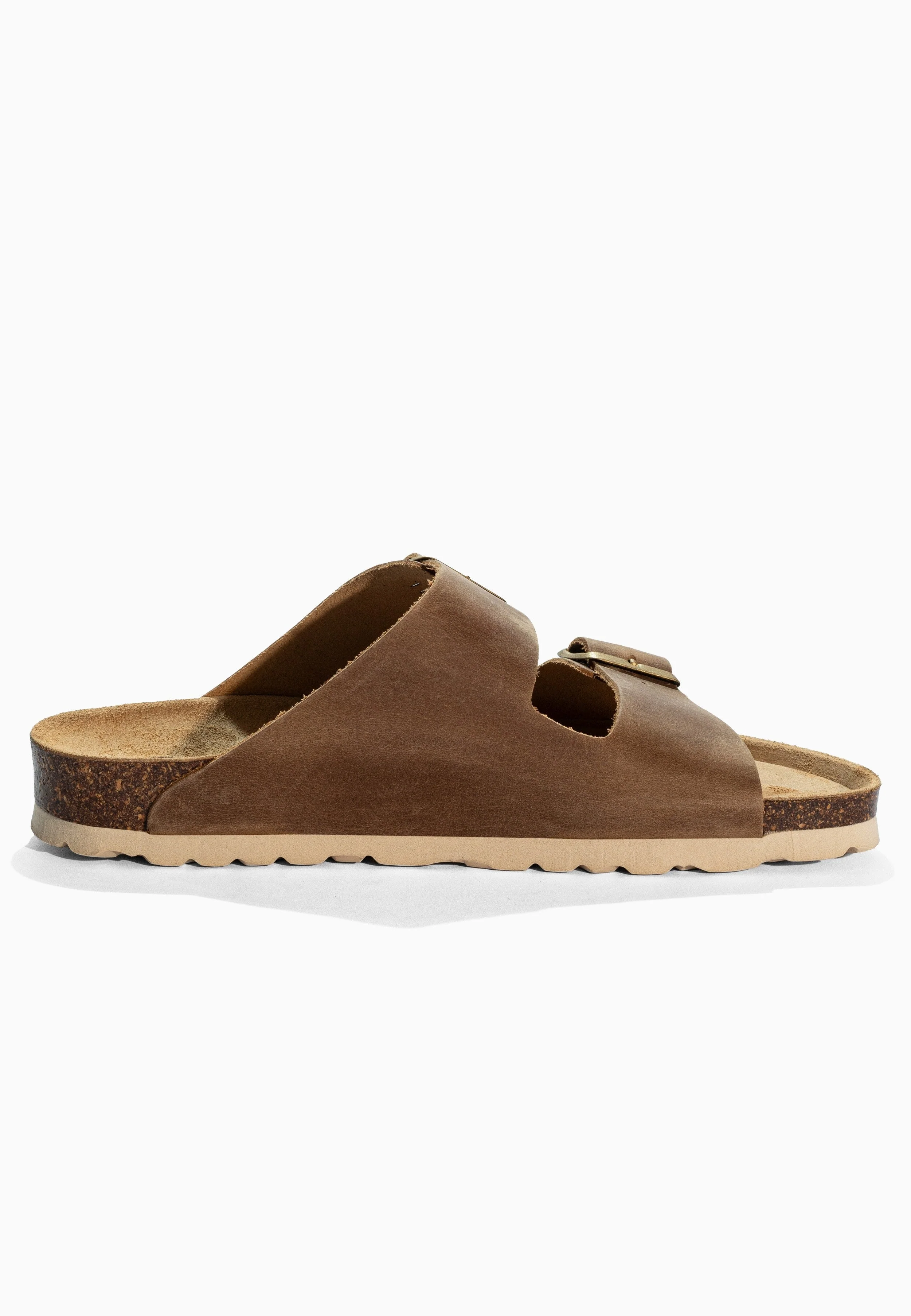 Sandales À Deux Brides Trefle - Cuir - Camel - Femme - Image 4