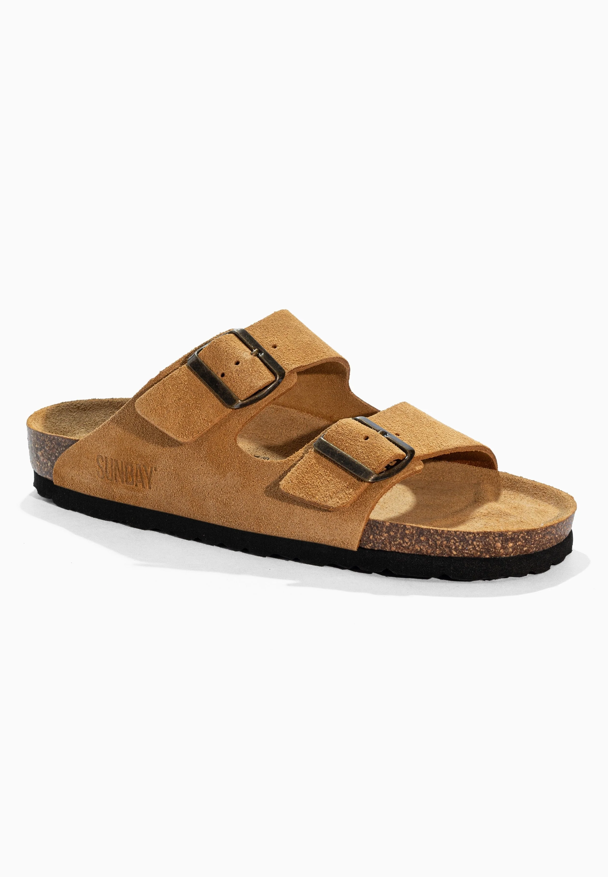 Sandales À Deux Brides Trefle - Cuir - Camel - Femme - Image 2