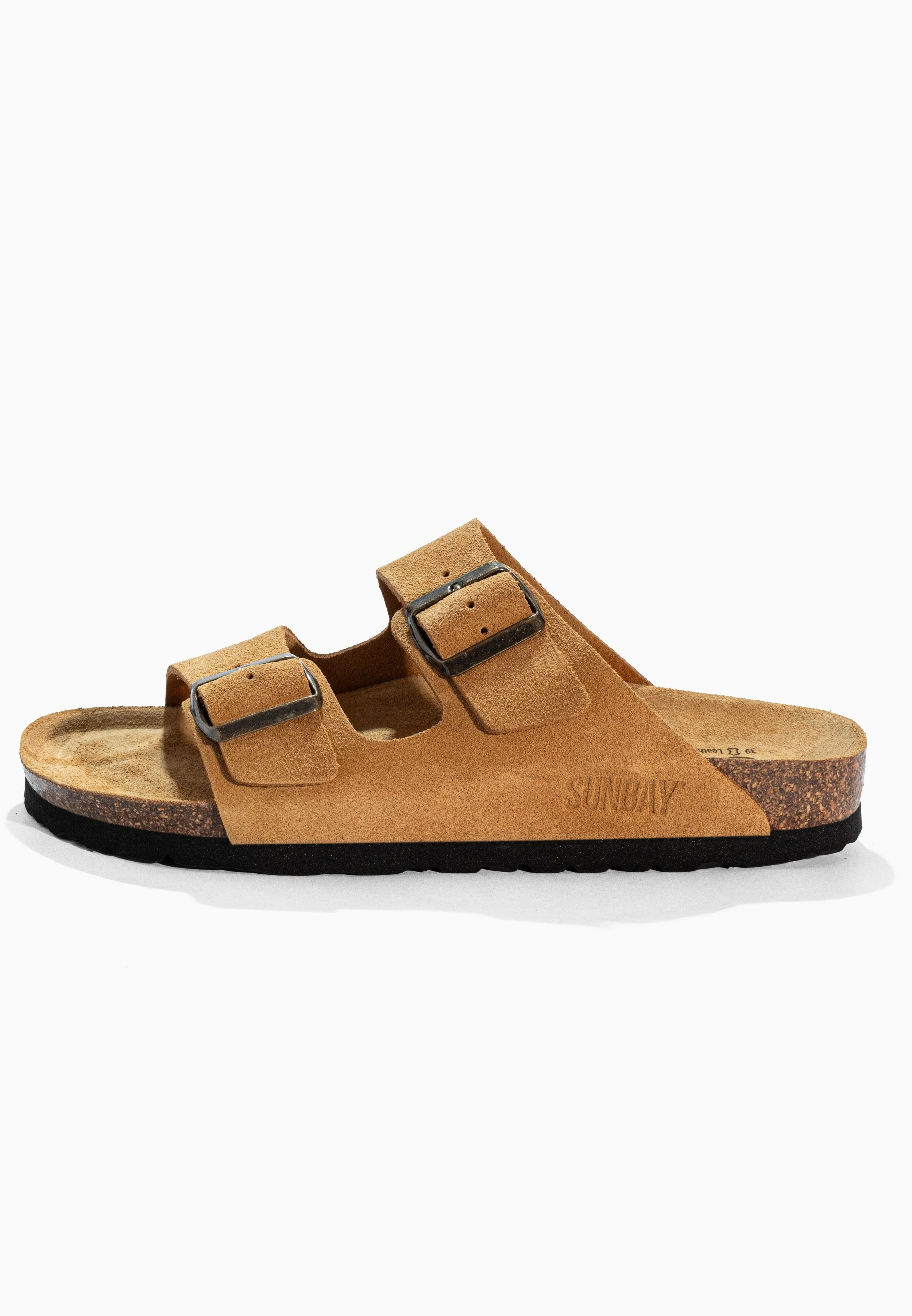 Sandales À Deux Brides Trefle - Cuir - Camel - Femme - Image 3