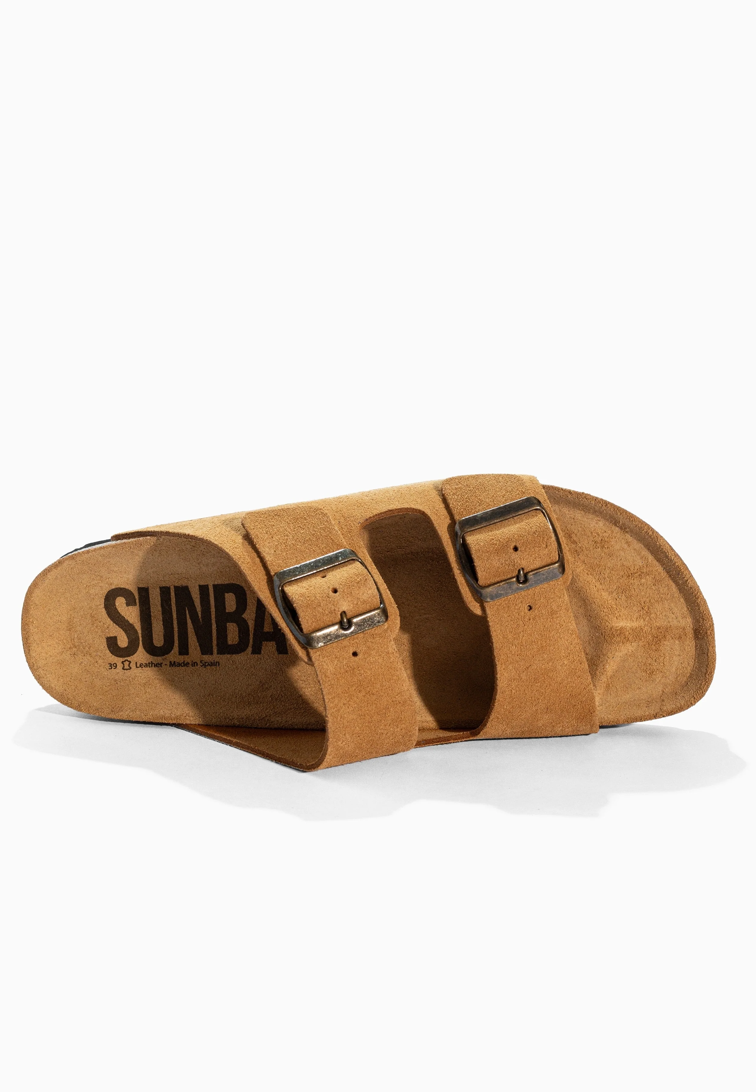 Sandales À Deux Brides Trefle - Cuir - Camel - Femme - Image 5