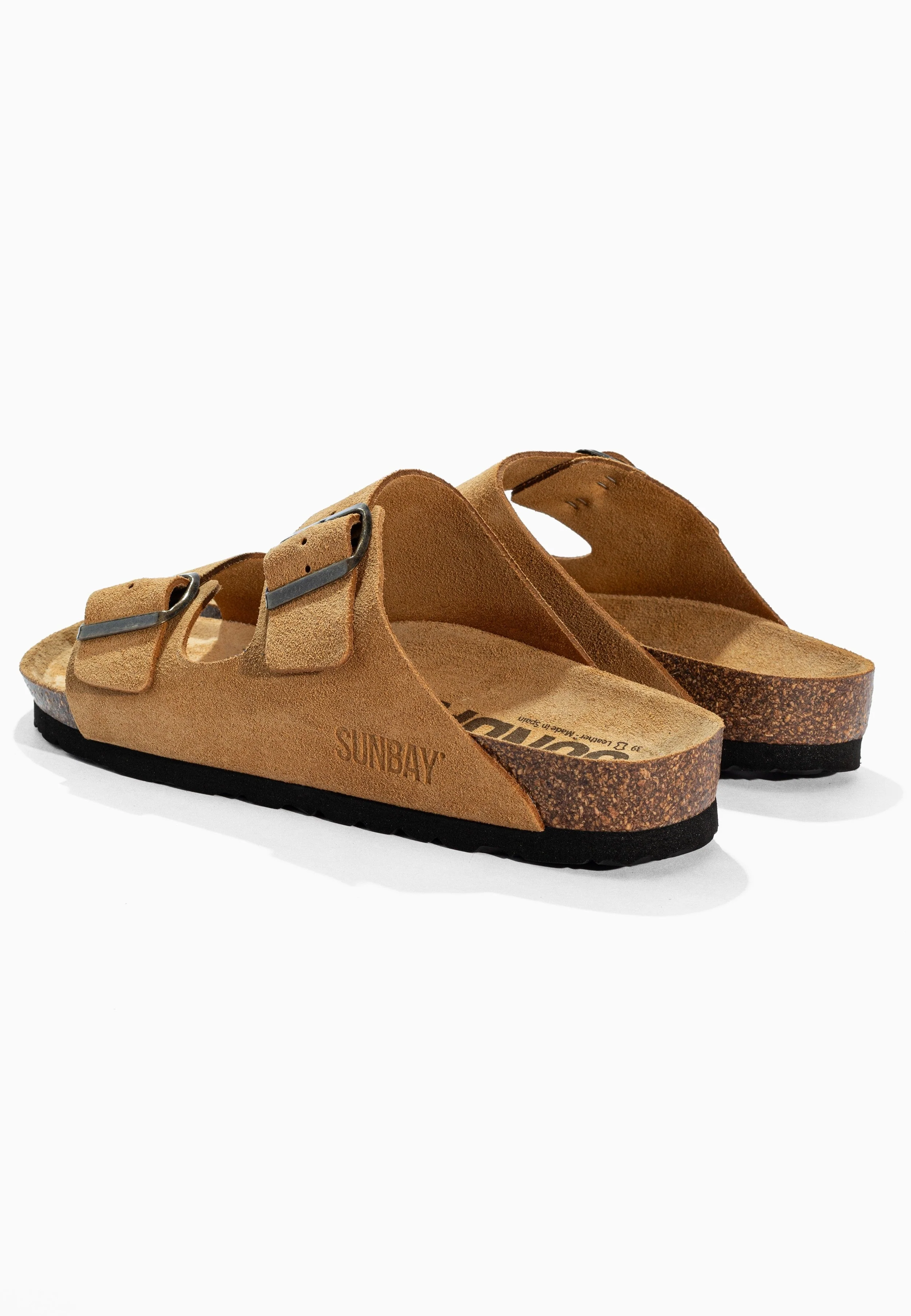Sandales À Deux Brides Trefle - Cuir - Camel - Femme - Image 6