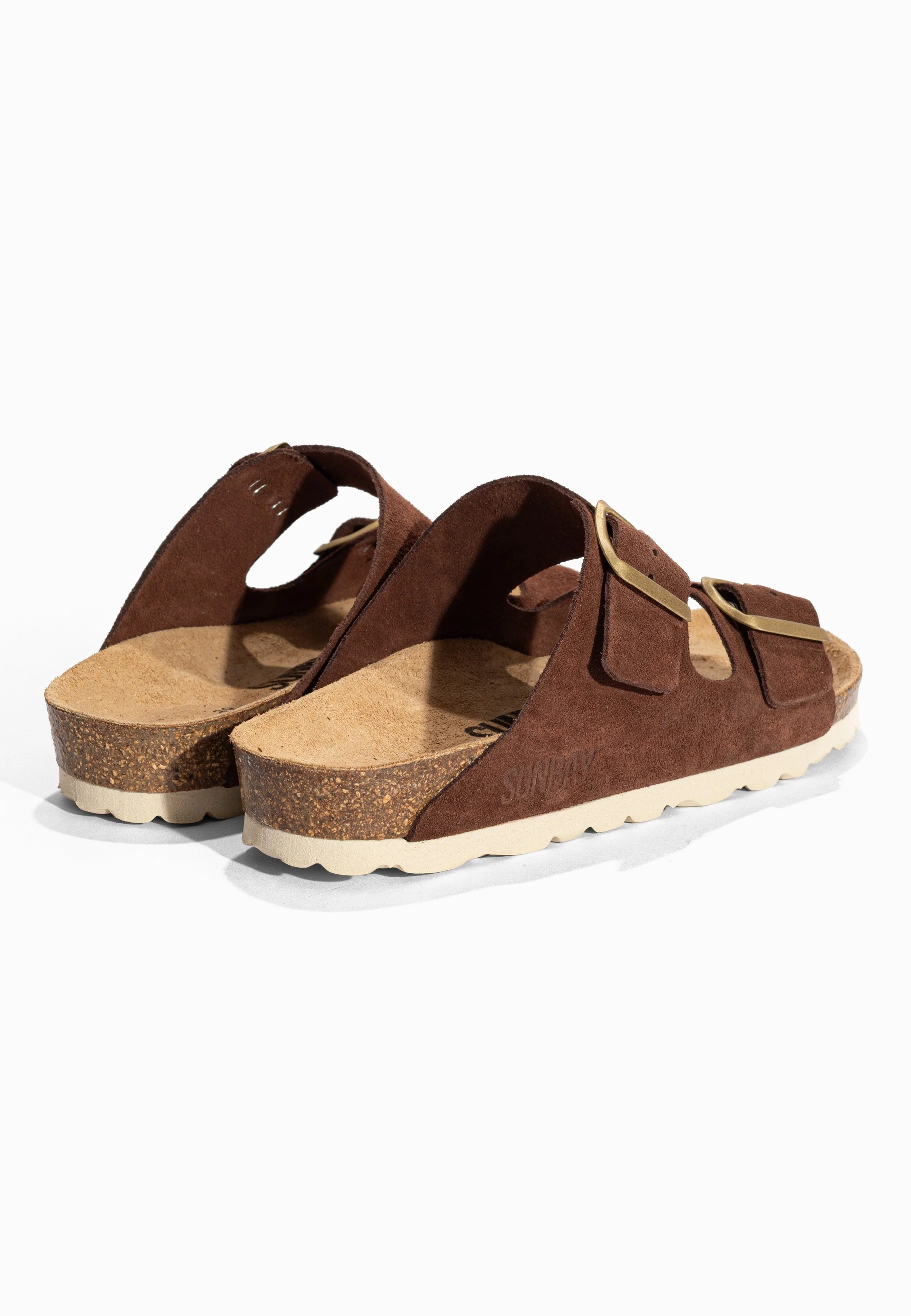 Sandales À Deux Brides Trefle - Cuir - Chocolat - Femme - Image 6