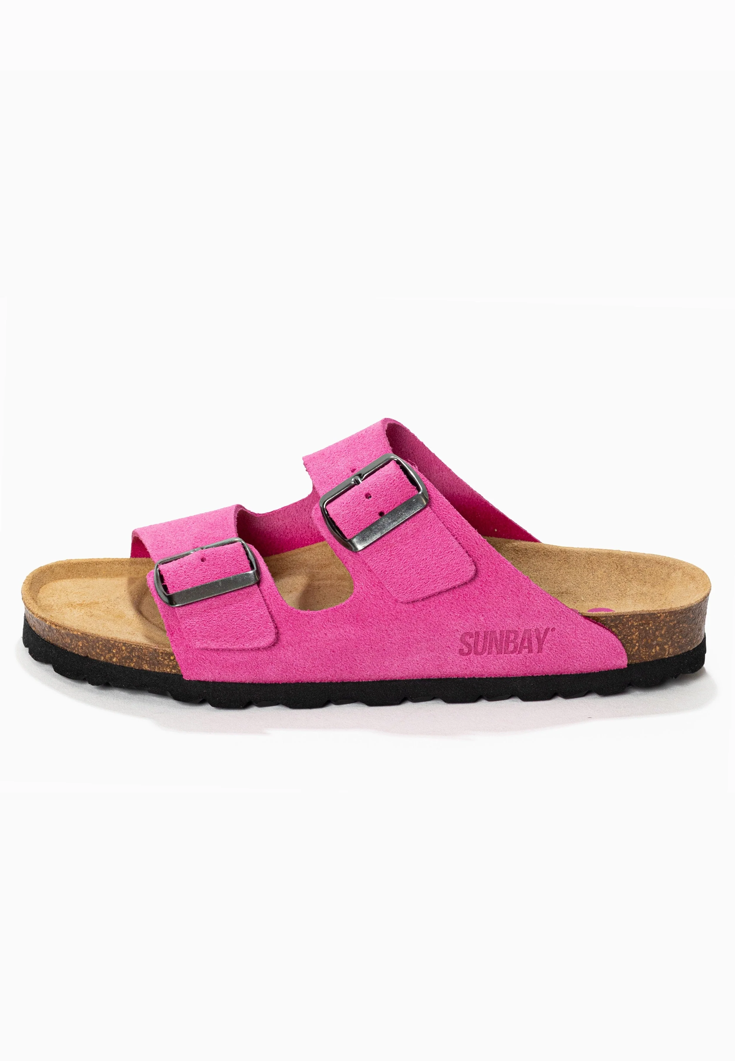 Sandales À Deux Brides Trefle - Cuir - Fuchsia - Femme - Image 3