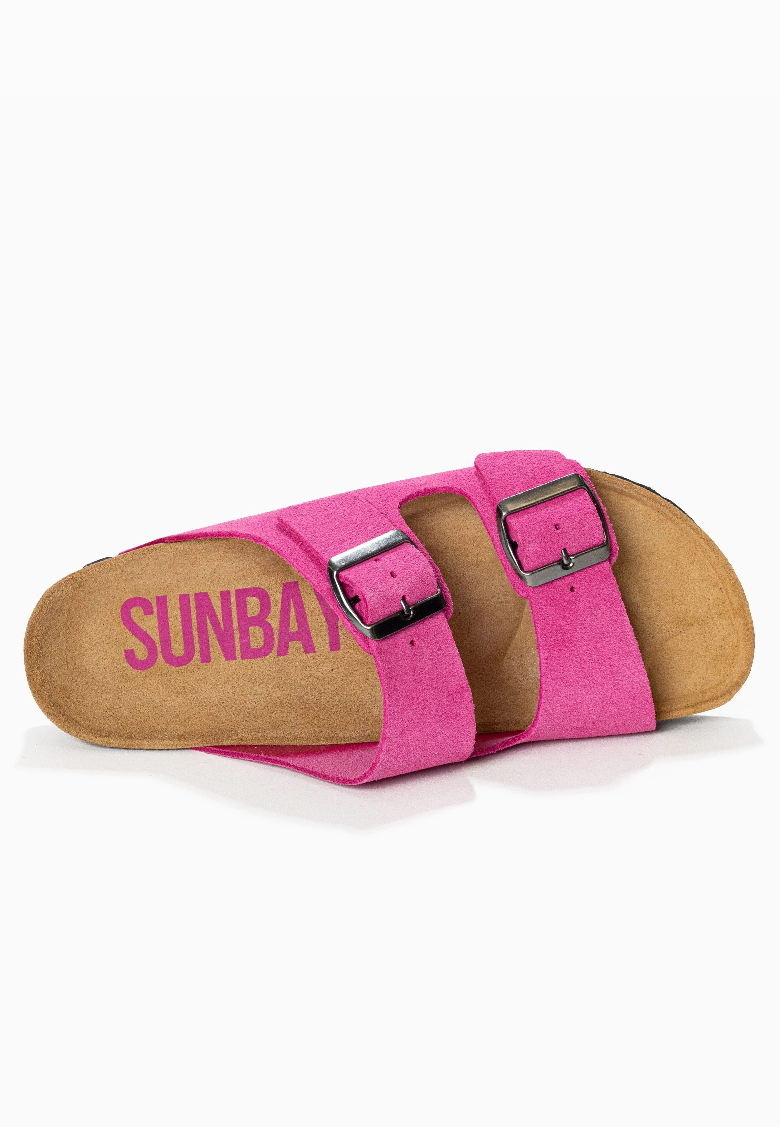 Sandales À Deux Brides Trefle - Cuir - Fuchsia - Femme - Image 5