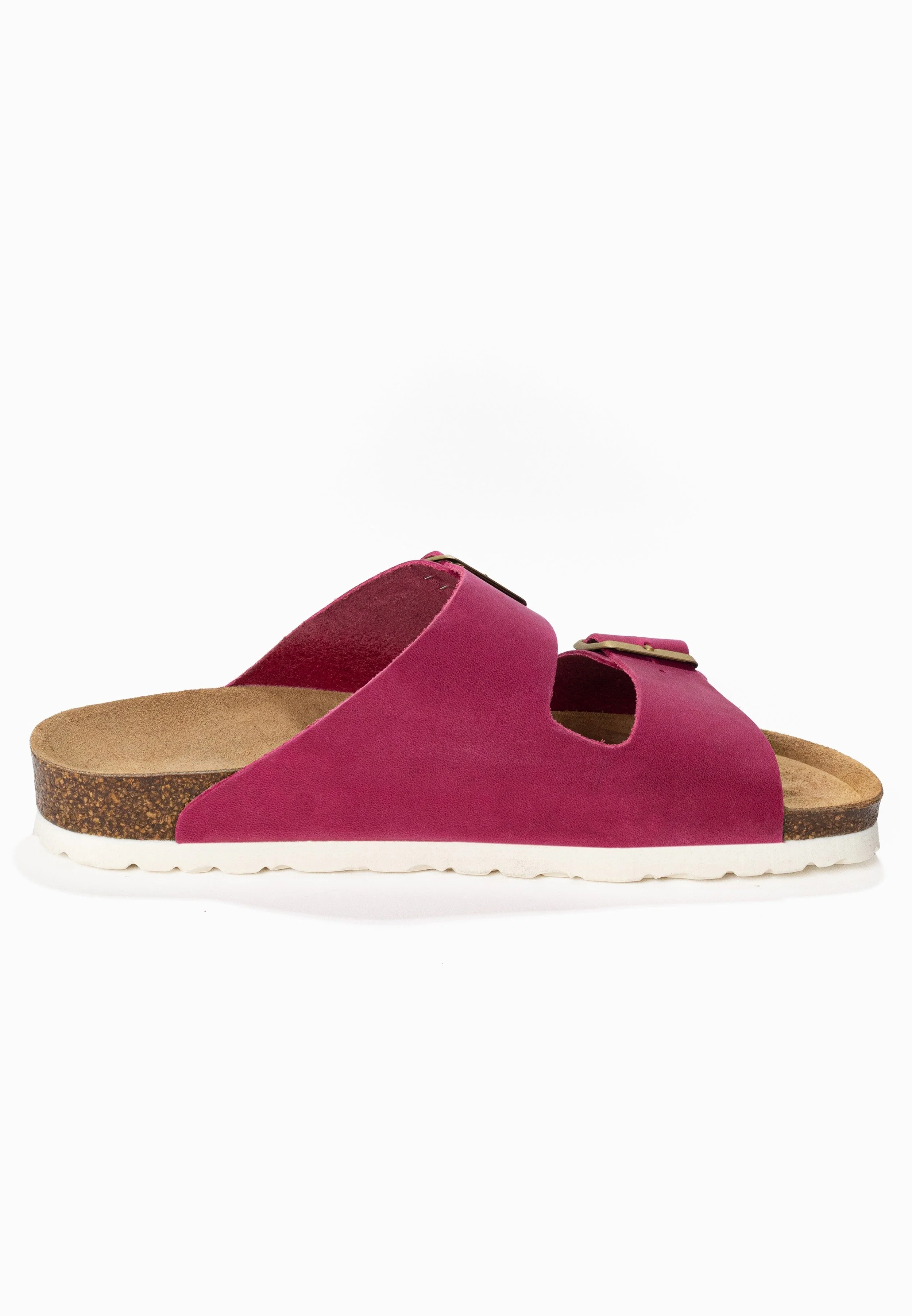 Sandales À Deux Brides Trefle - Cuir - Fuchsia - Femme - Image 4
