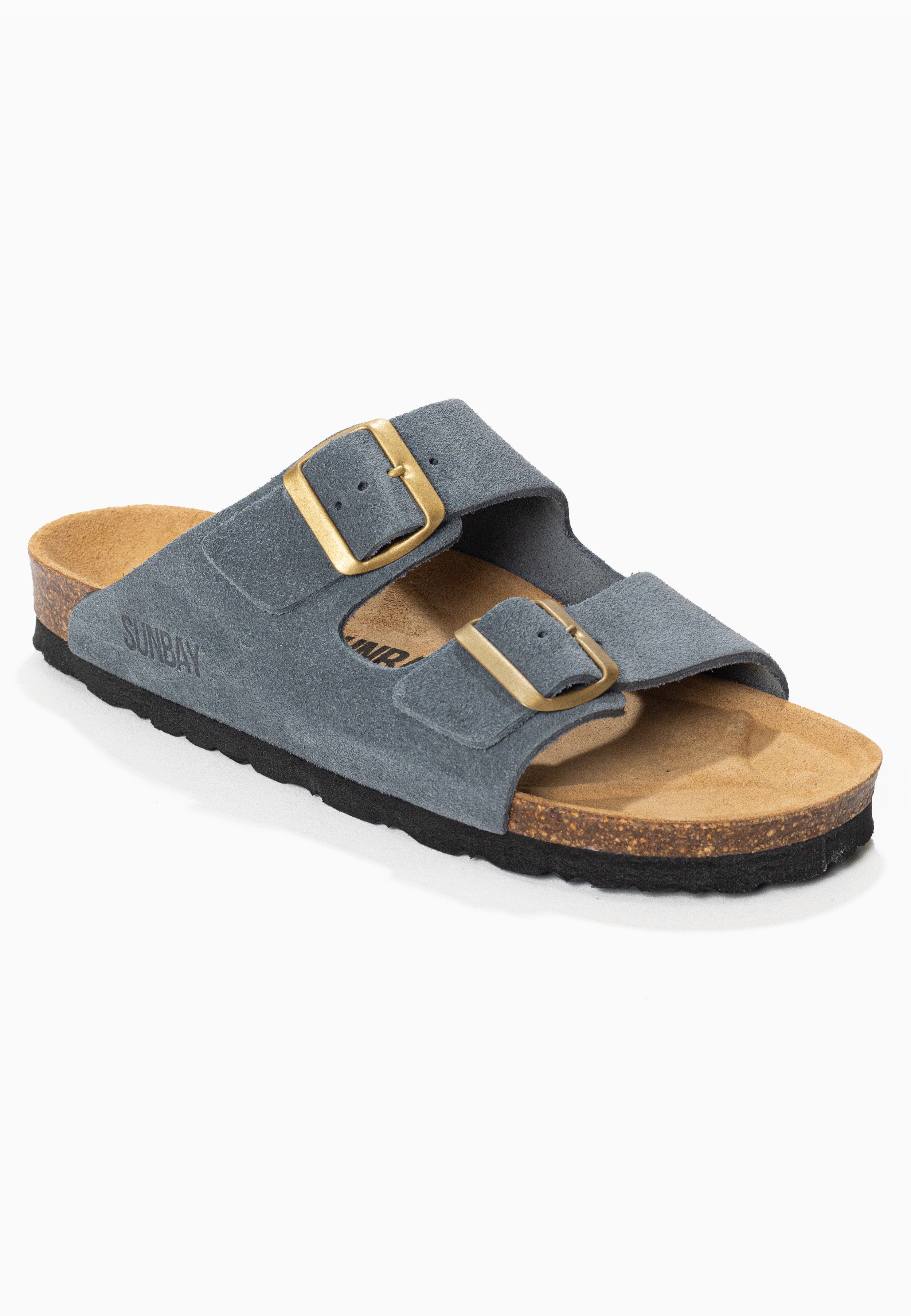 Sandales À Deux Brides Trefle - Cuir - Grey - Femme - Image 2