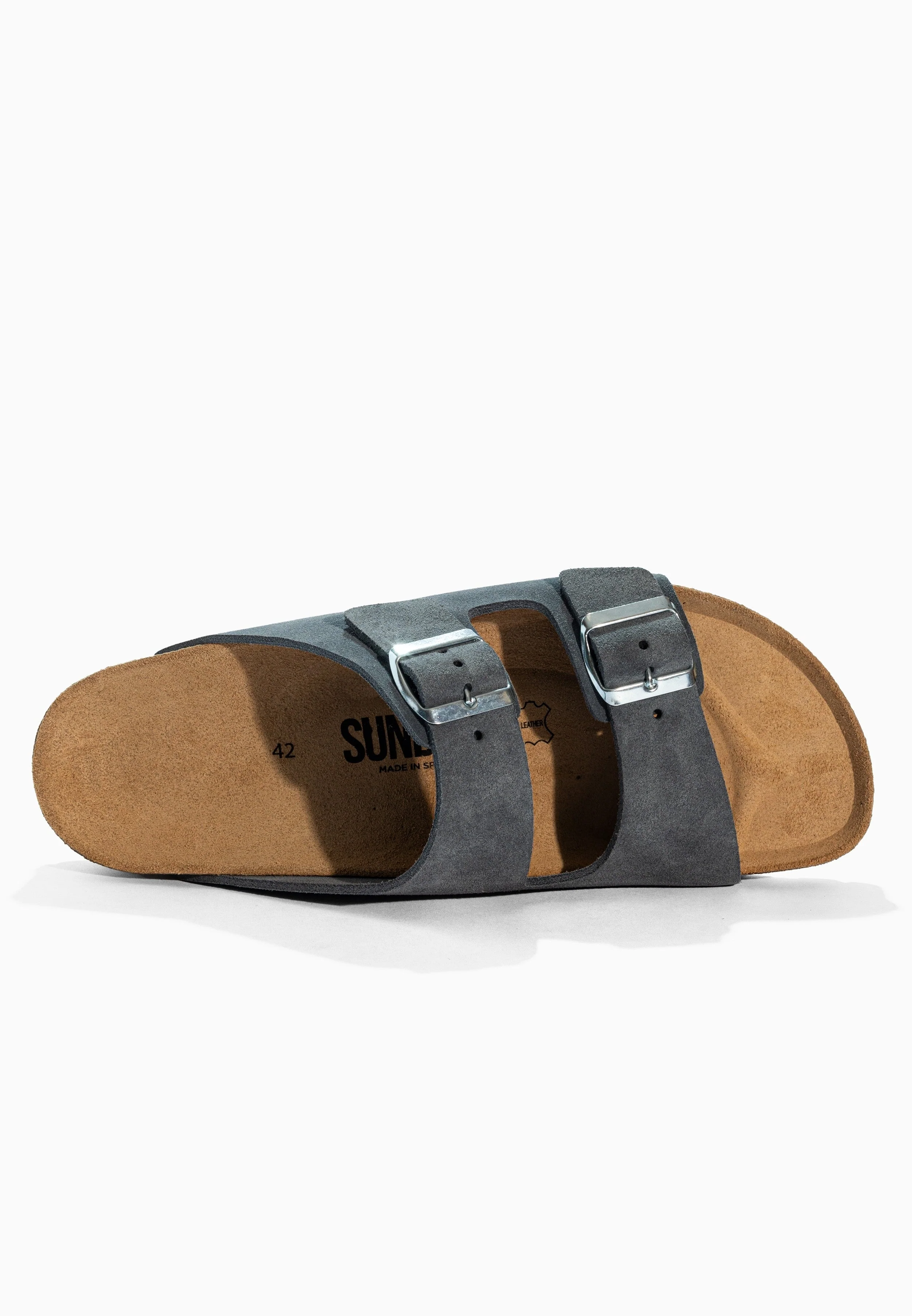 Sandales À Deux Brides Trefle - Cuir - Grey - Homme - Image 5