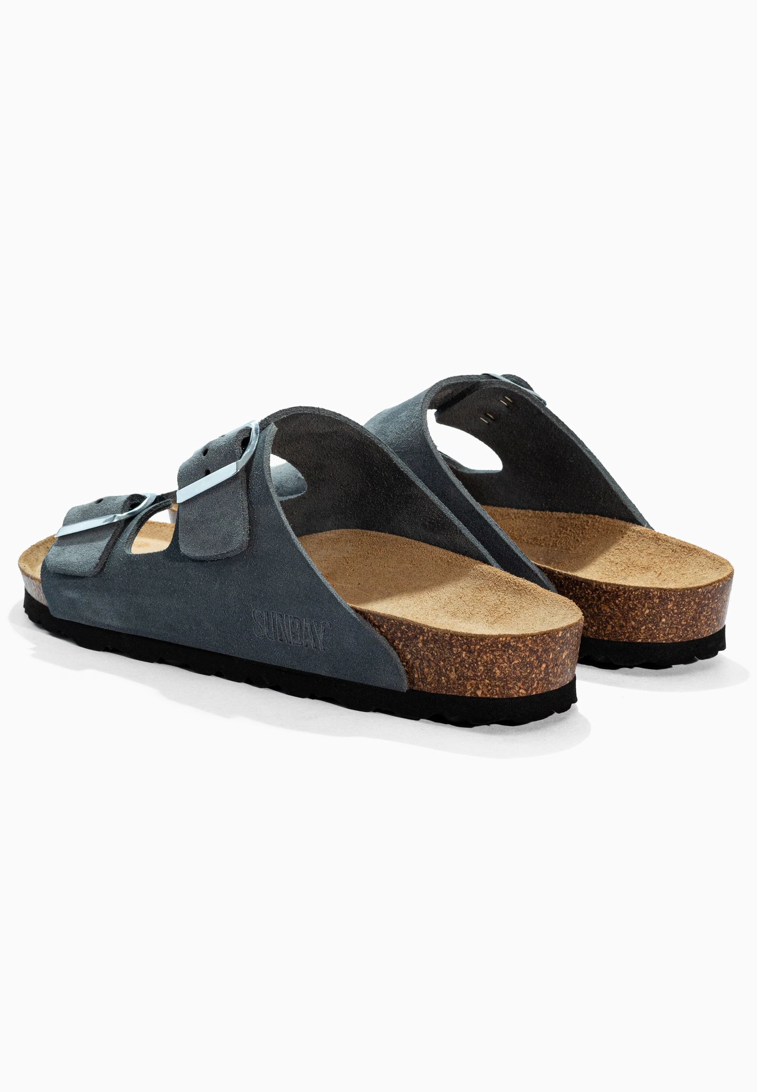Sandales À Deux Brides Trefle - Cuir - Grey - Homme - Image 6