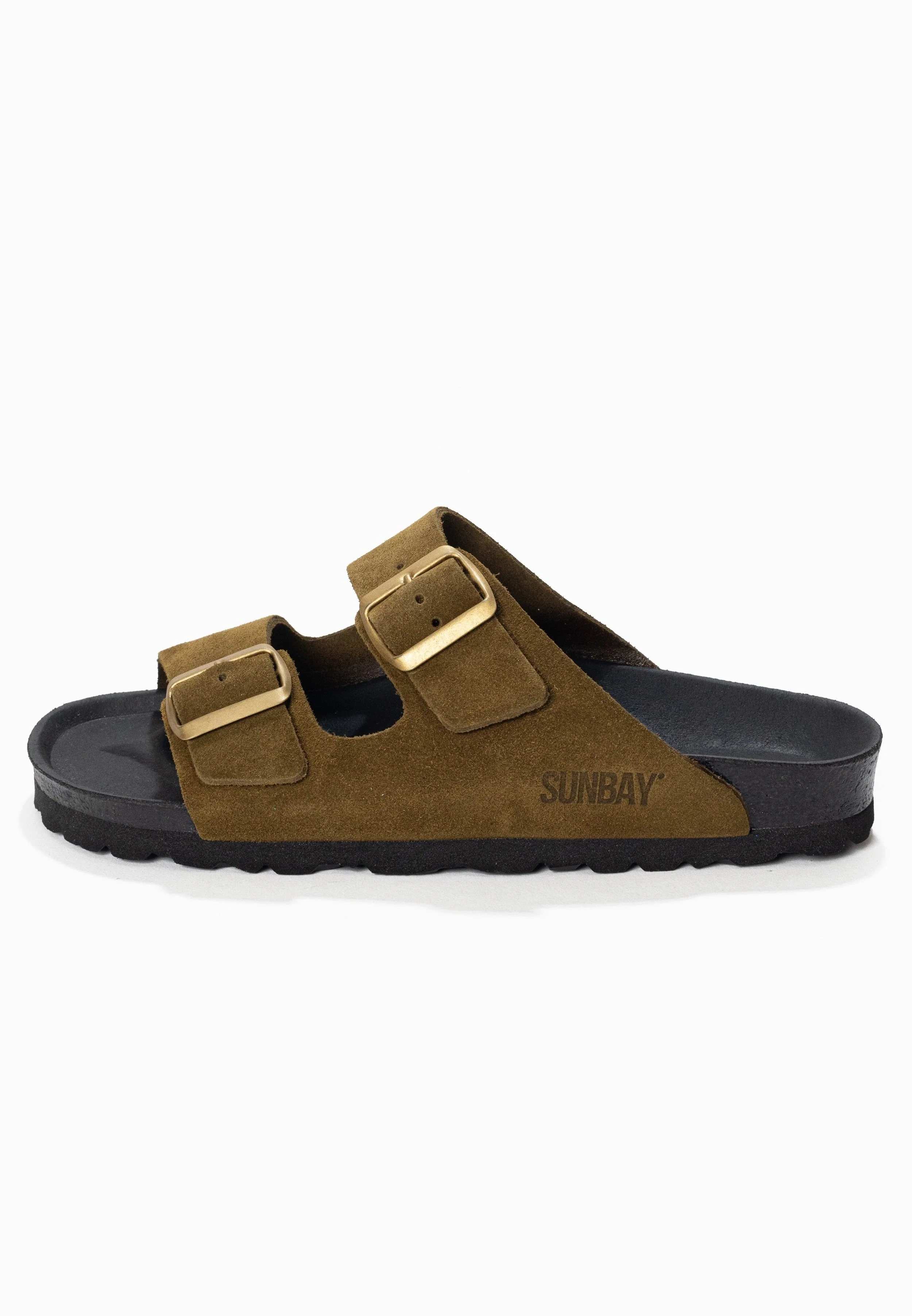 Sandales À Deux Brides Trefle - Cuir - Kaki - Femme - Image 3