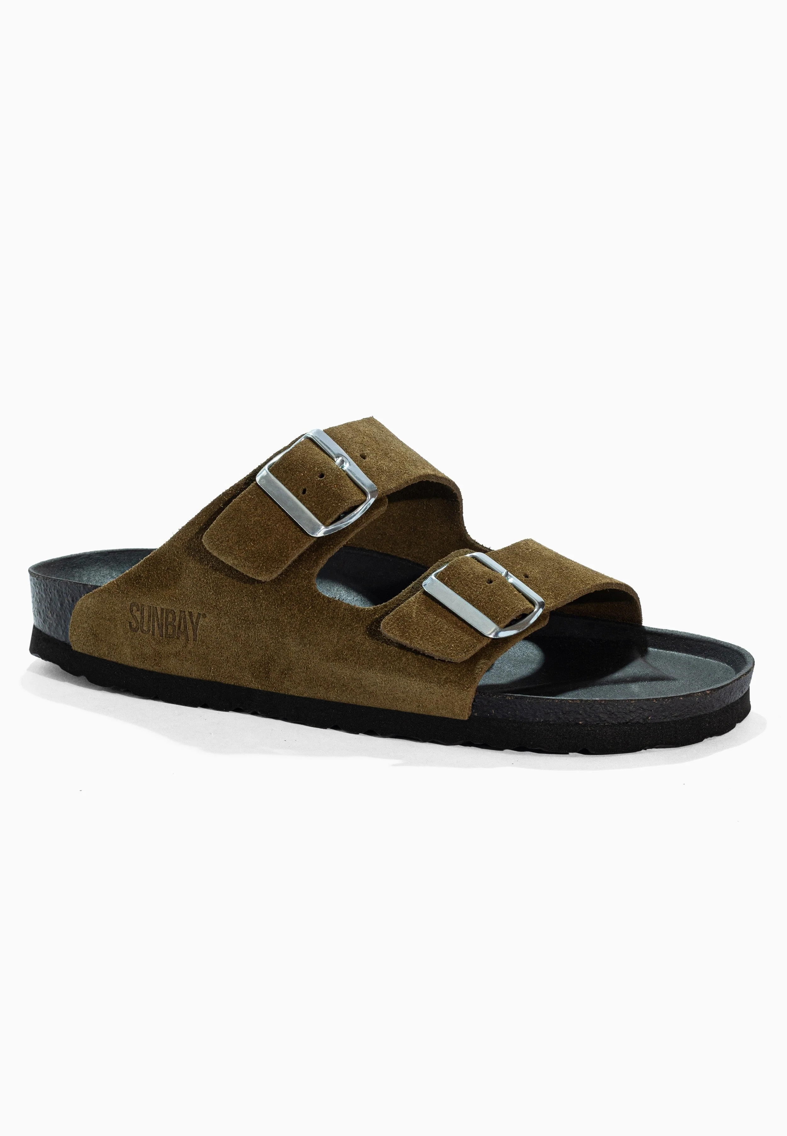 Sandales À Deux Brides Trefle - Cuir - Kaki - Homme - Image 2