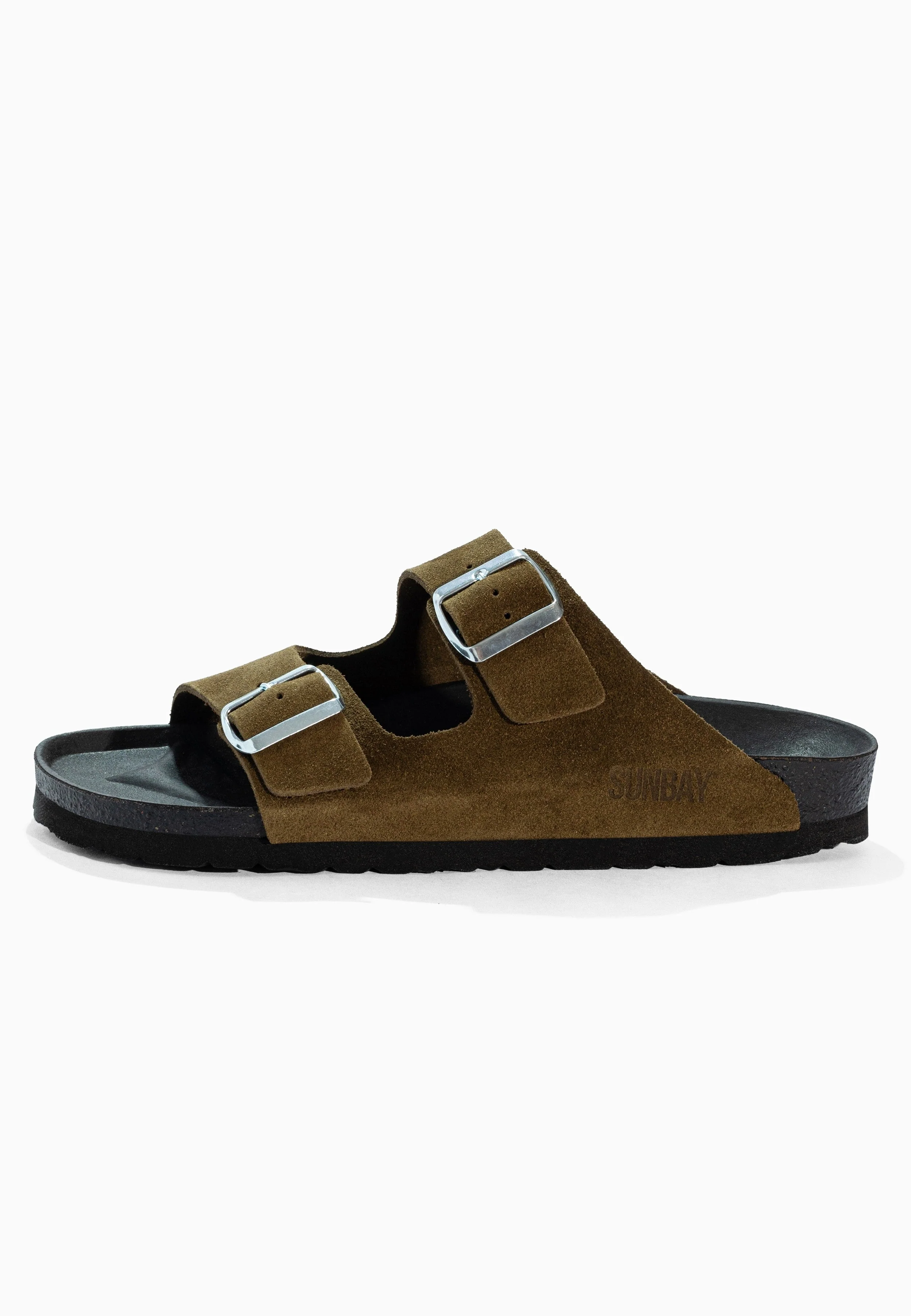 Sandales À Deux Brides Trefle - Cuir - Kaki - Homme - Image 3