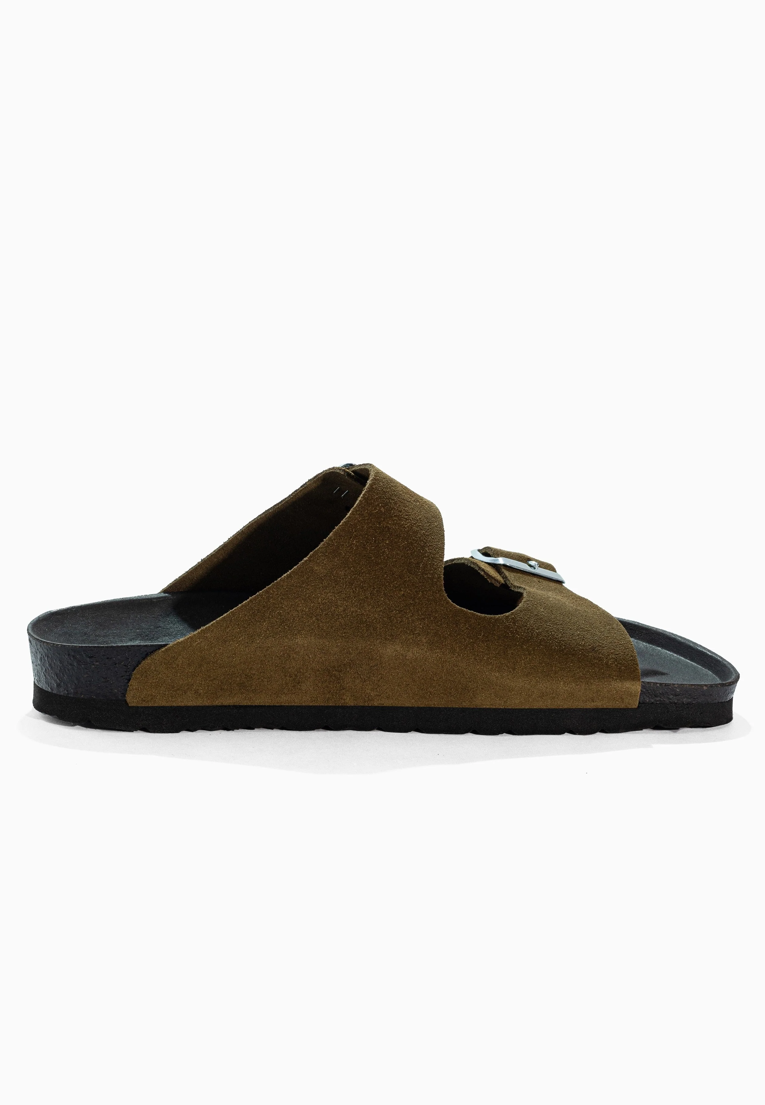 Sandales À Deux Brides Trefle - Cuir - Kaki - Homme - Image 4
