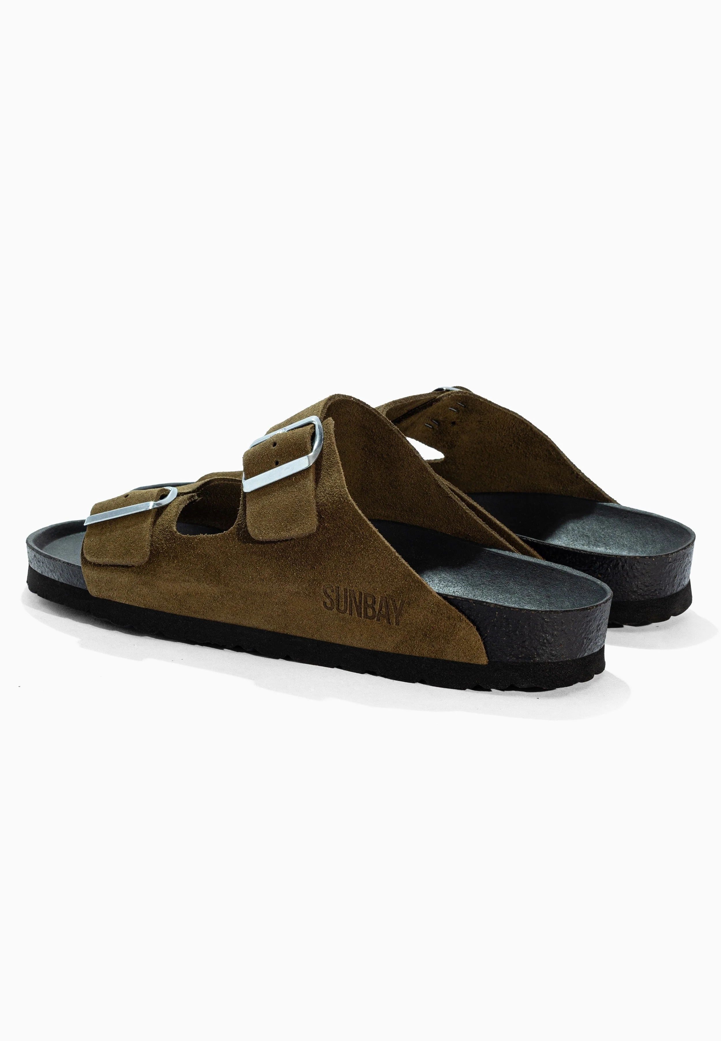Sandales À Deux Brides Trefle - Cuir - Kaki - Homme - Image 6