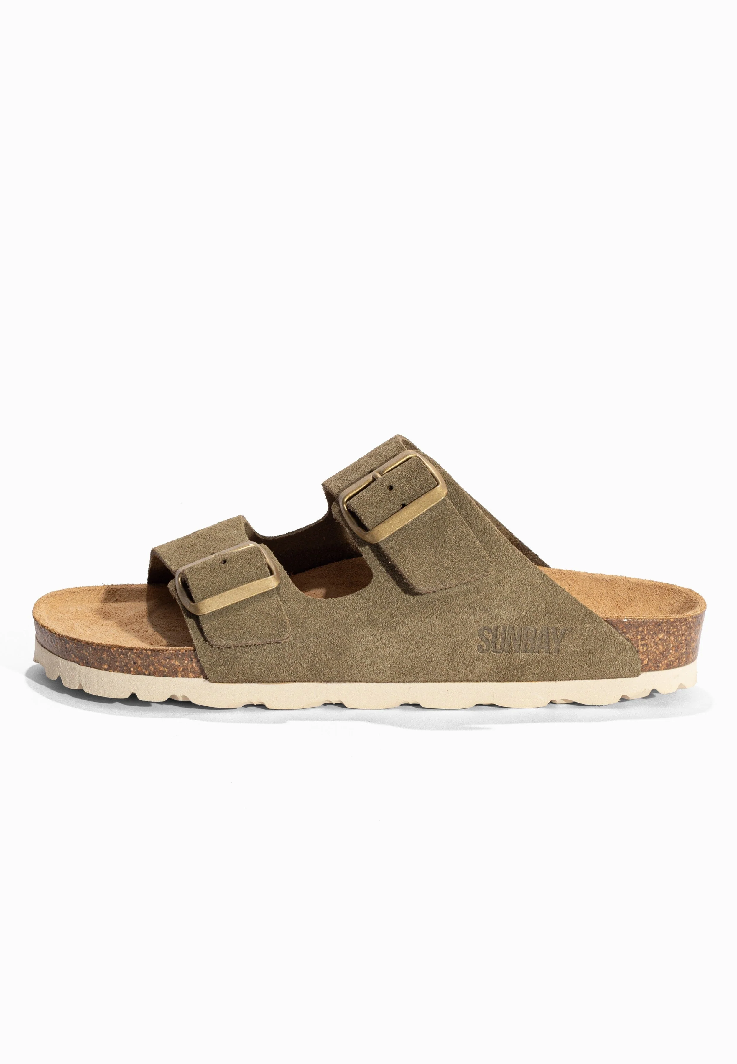Sandales À Deux Brides Trefle - Cuir - Kaki Taupe - Femme - Image 3