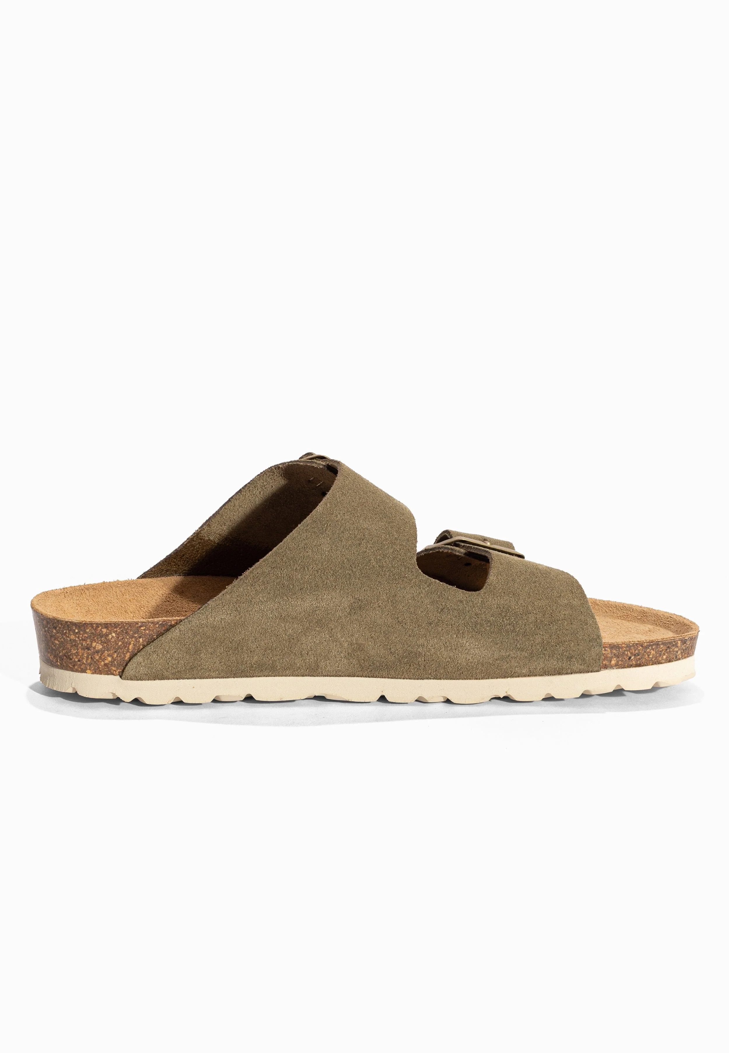 Sandales À Deux Brides Trefle - Cuir - Kaki Taupe - Femme - Image 4