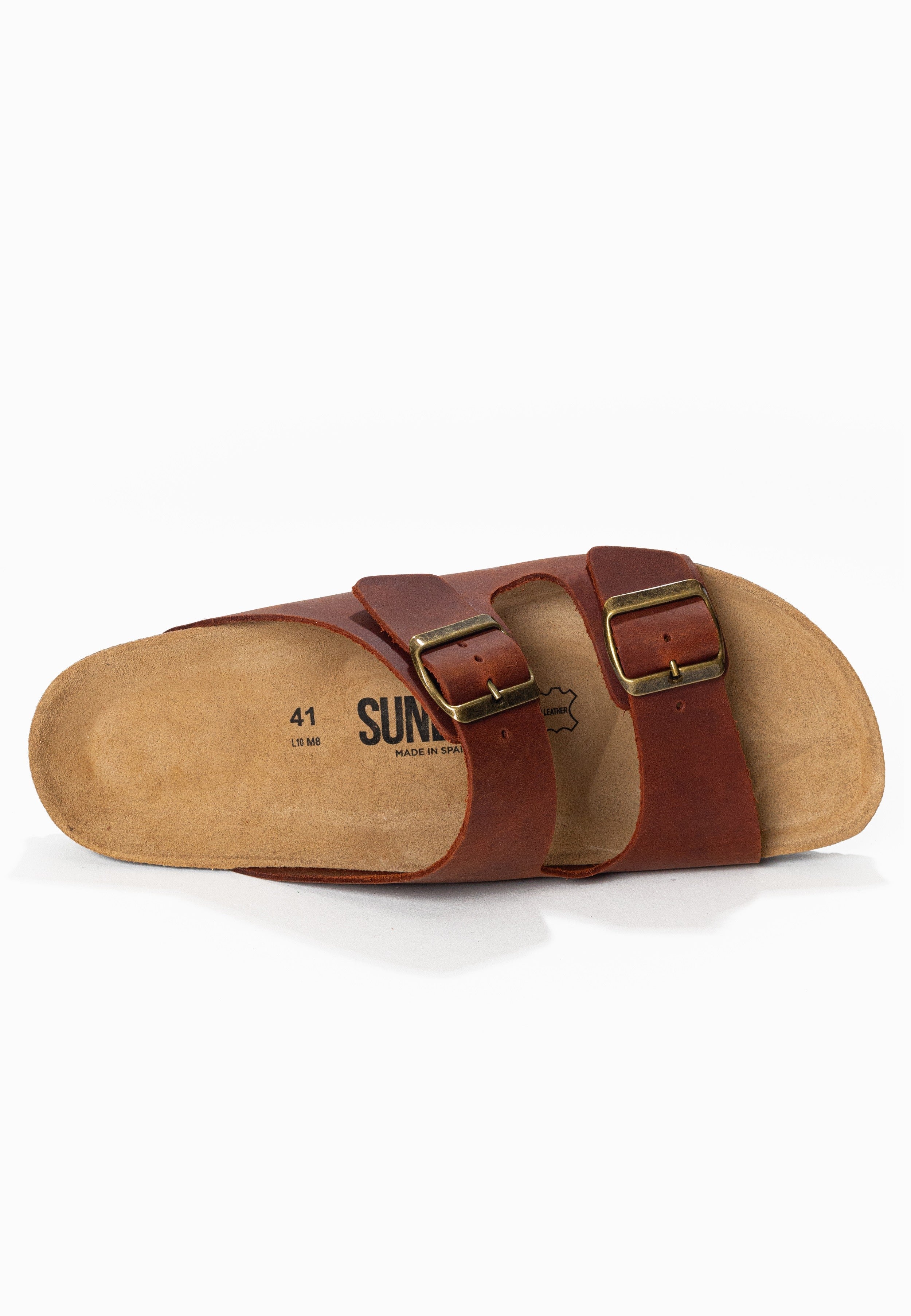 Sandales À Deux Brides Trefle - Cuir - Brown - Homme - Image 5