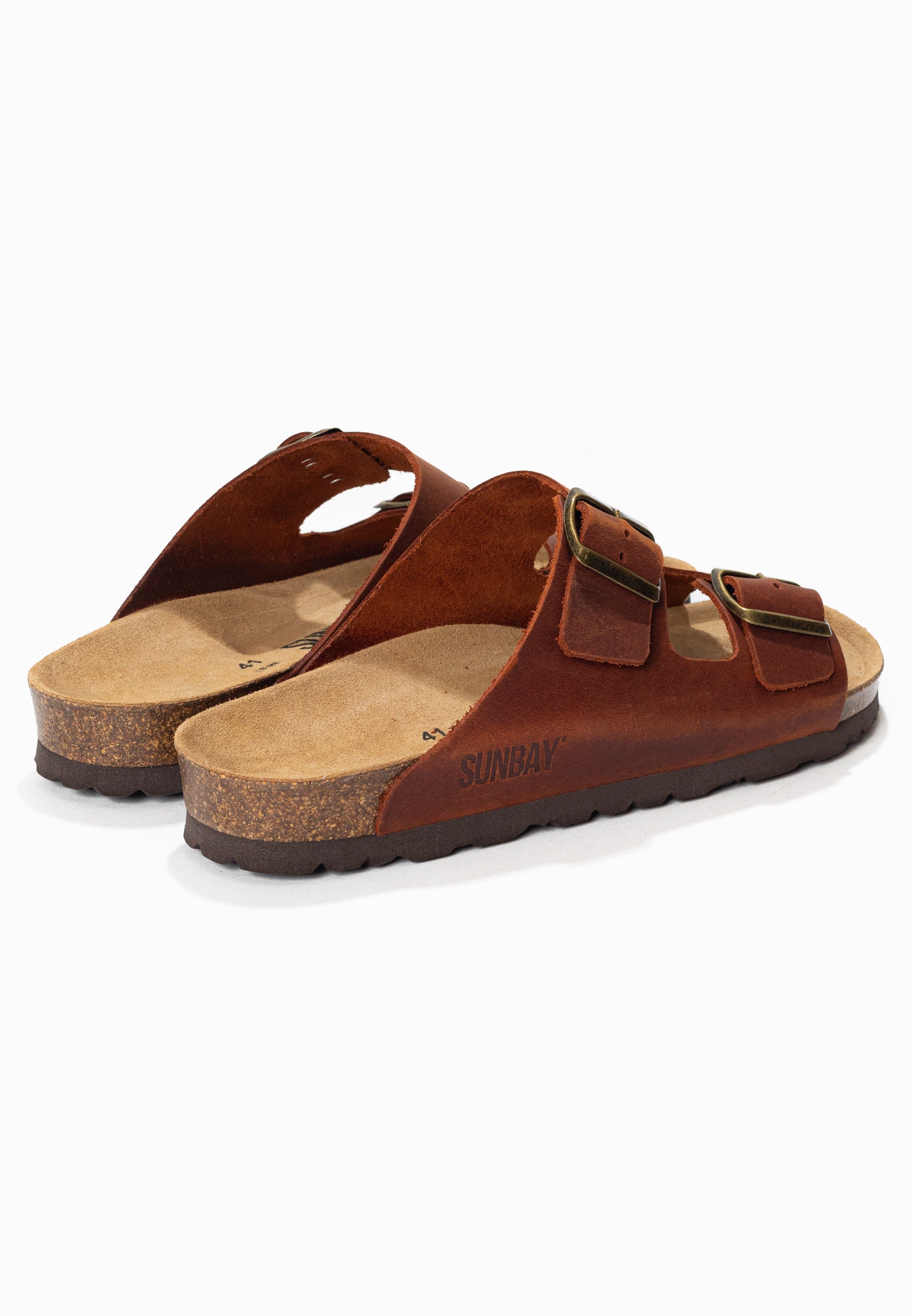 Sandales À Deux Brides Trefle - Cuir - Brown - Homme - Image 6