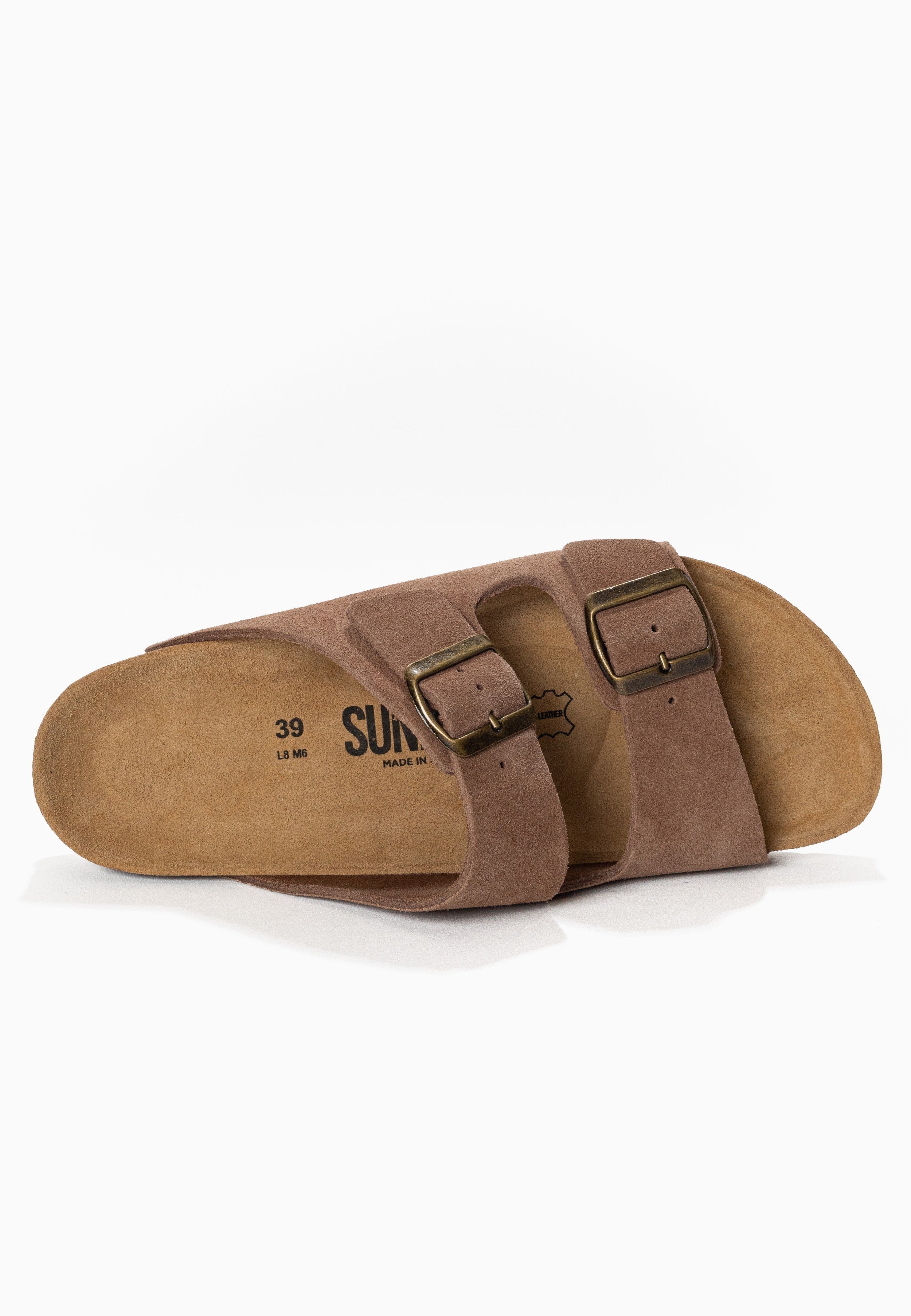 Sandales À Deux Brides Trefle - Cuir - Light Brown - Femme - Image 5