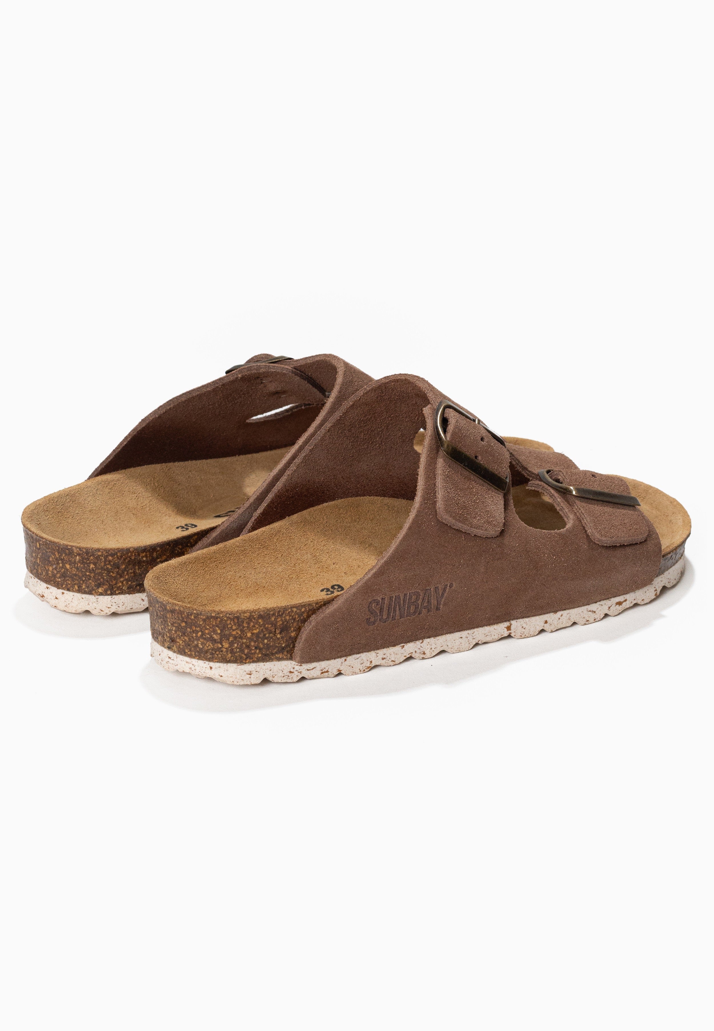 Sandales À Deux Brides Trefle - Cuir - Light Brown - Femme - Image 6