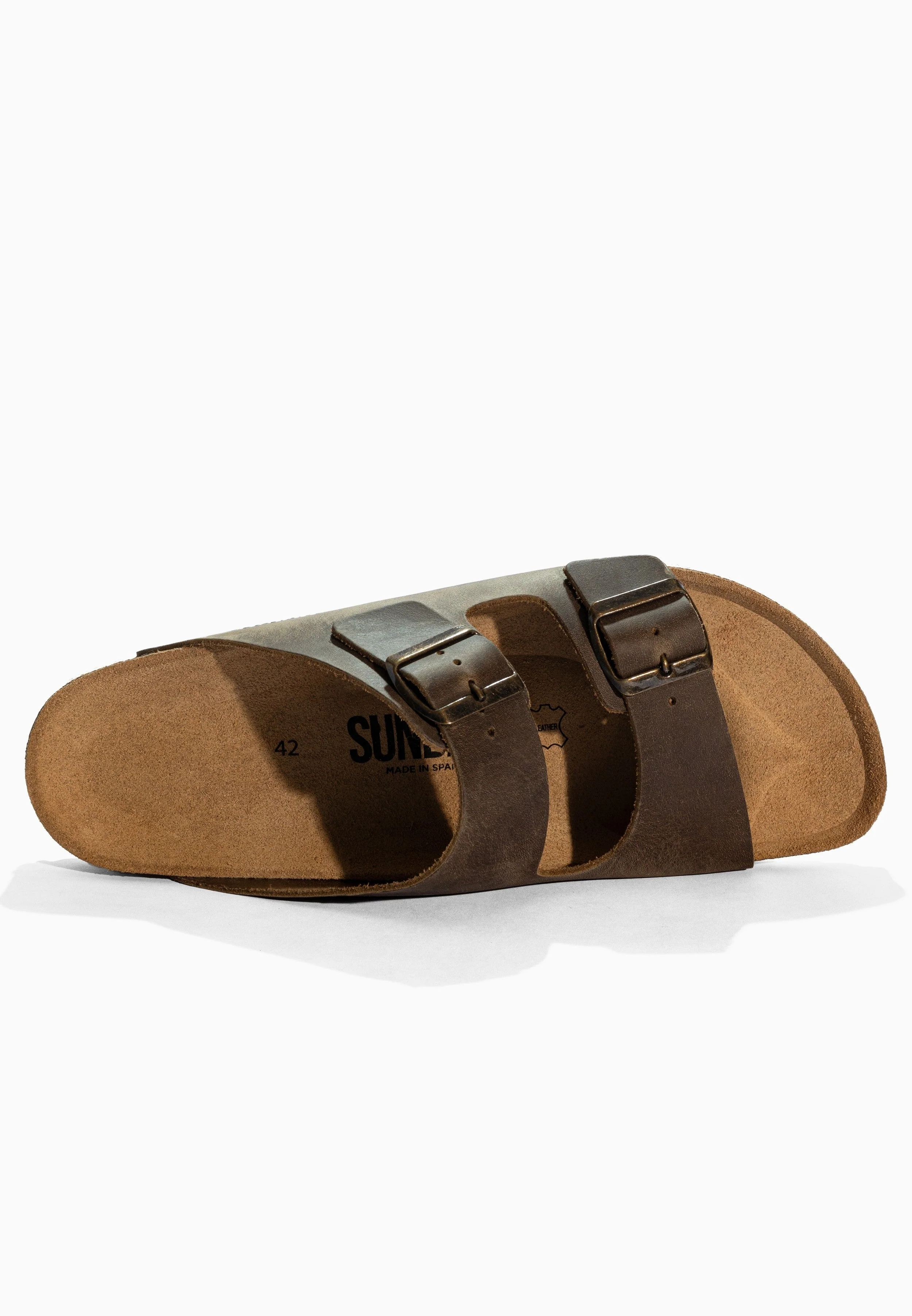 Sandales À Deux Brides Trefle - Cuir - Brown - Homme - Image 5