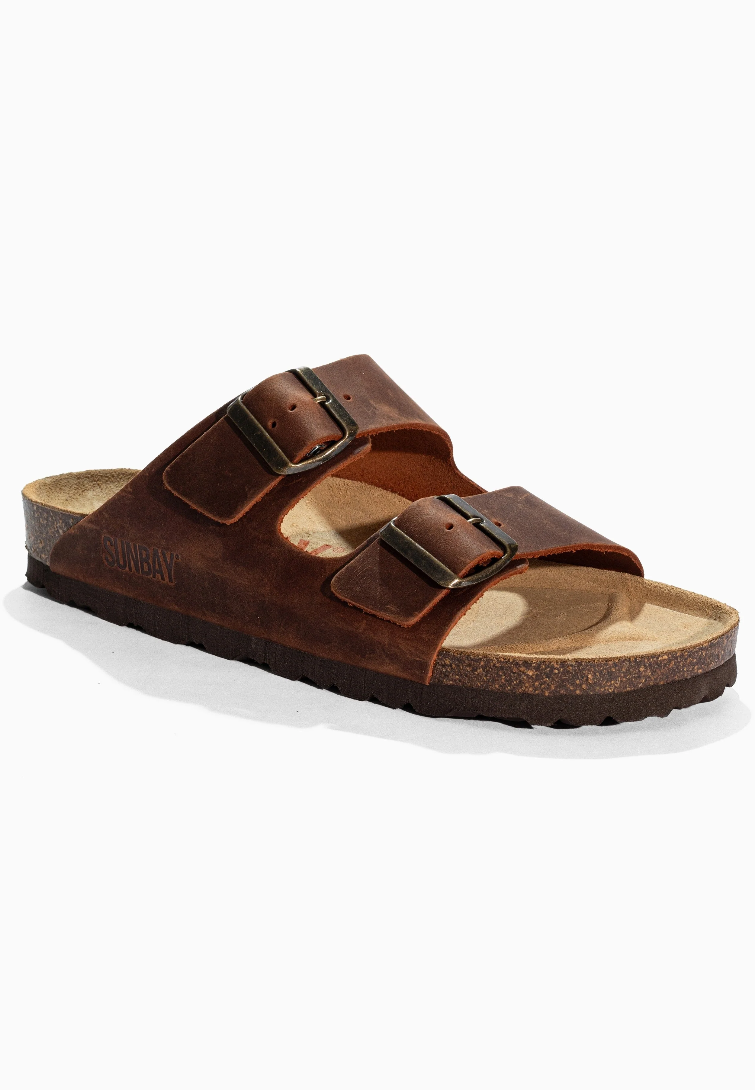 Sandales À Deux Brides Trefle - Cuir - Brown - Femme - Image 2