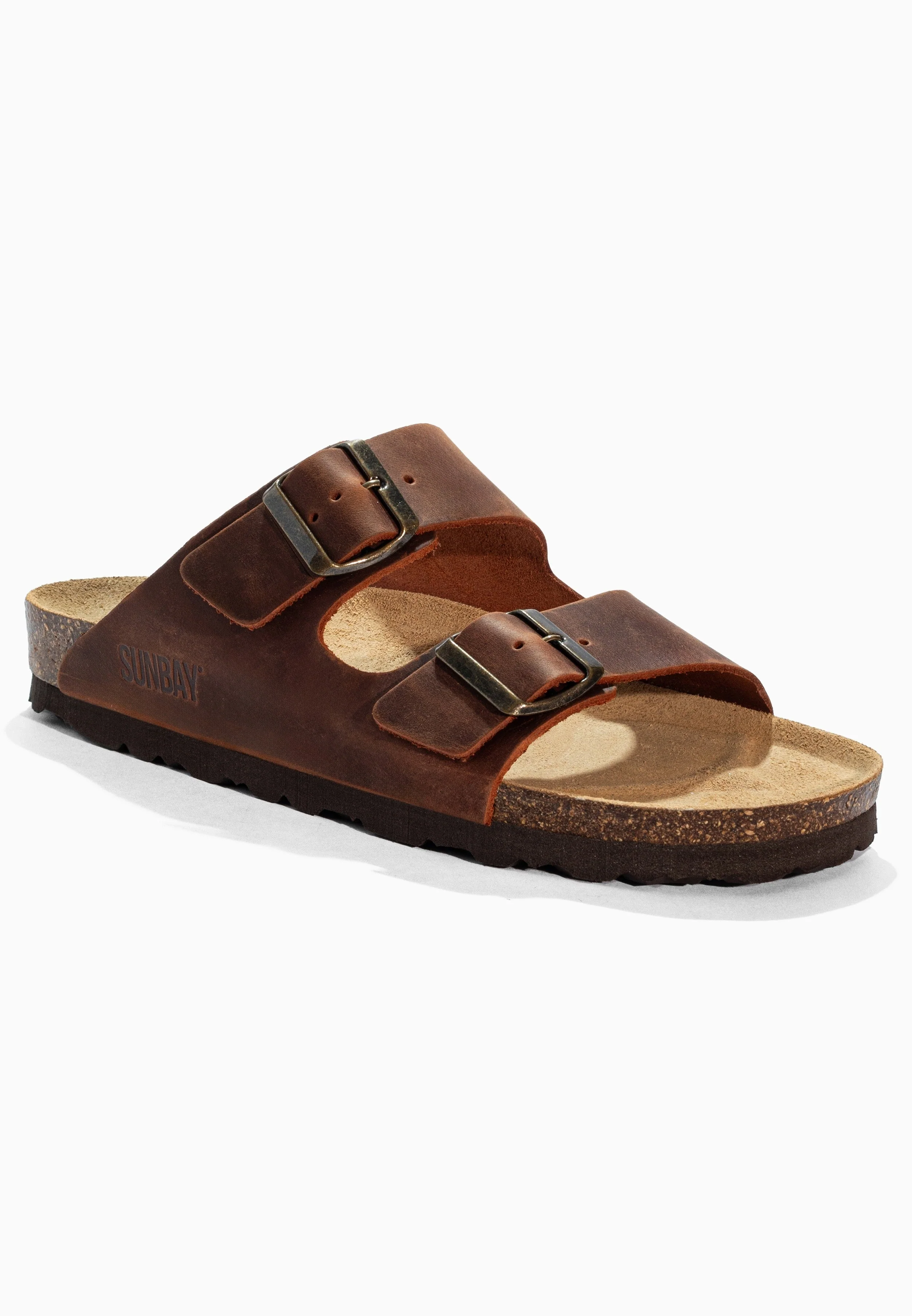 Sandales À Deux Brides Trefle - Cuir - Brown - Femme - Image 2