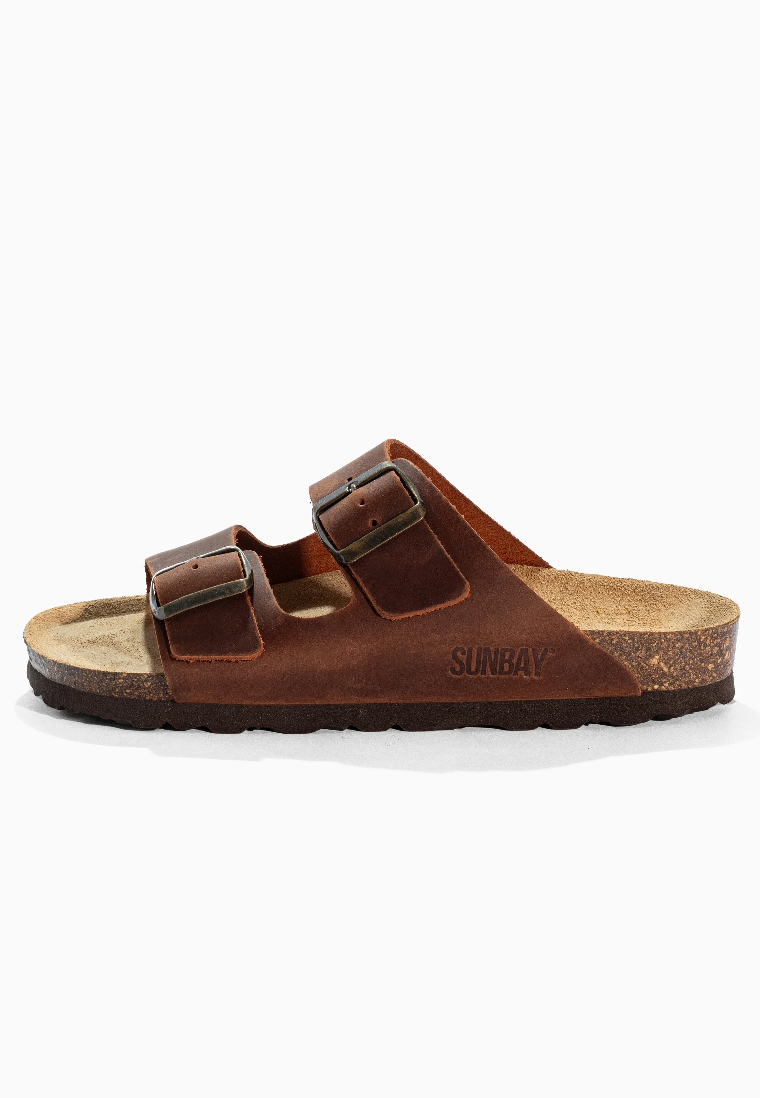Sandales À Deux Brides Trefle - Cuir - Brown - Femme - Image 3