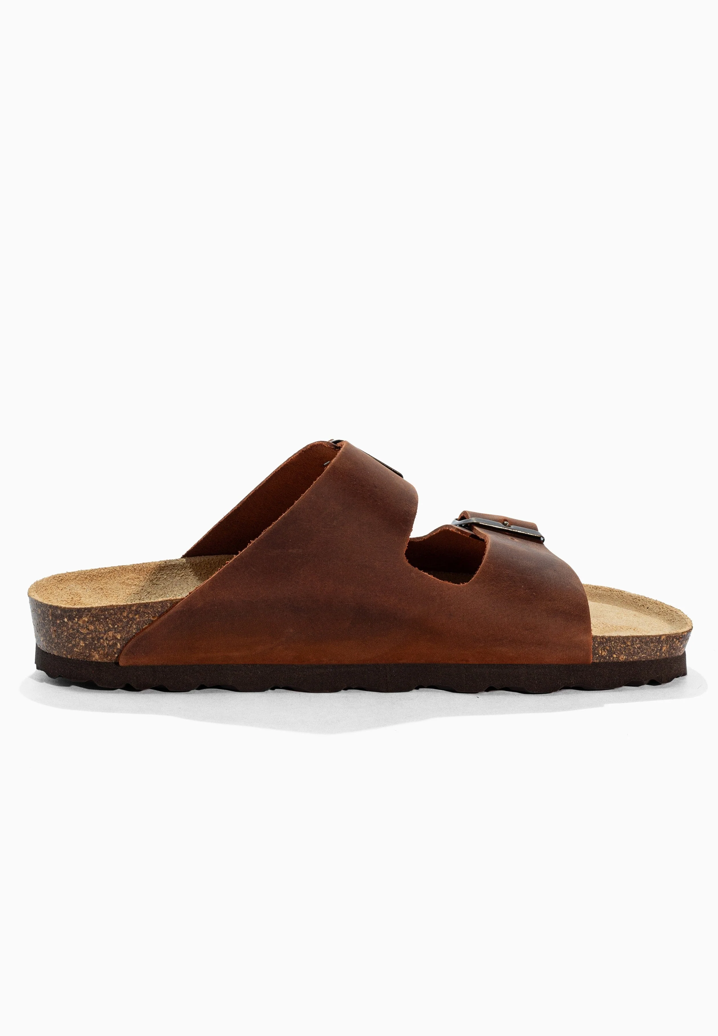 Sandales À Deux Brides Trefle - Cuir - Brown - Femme - Image 4