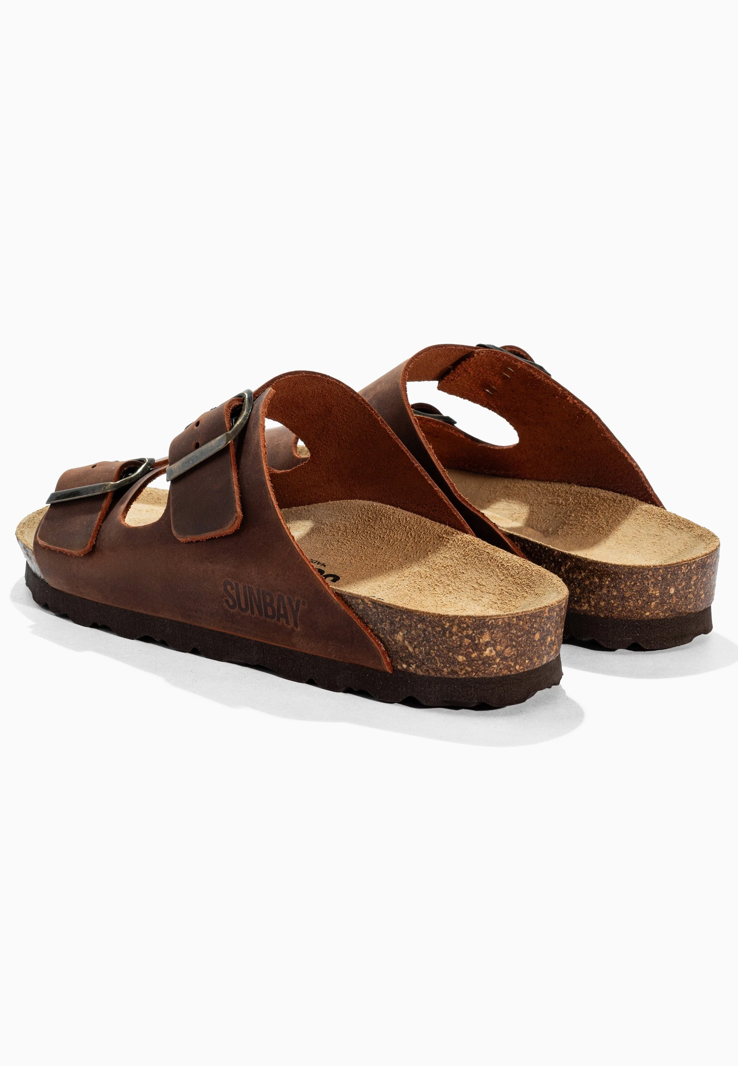 Sandales À Deux Brides Trefle - Cuir - Brown - Femme - Image 6