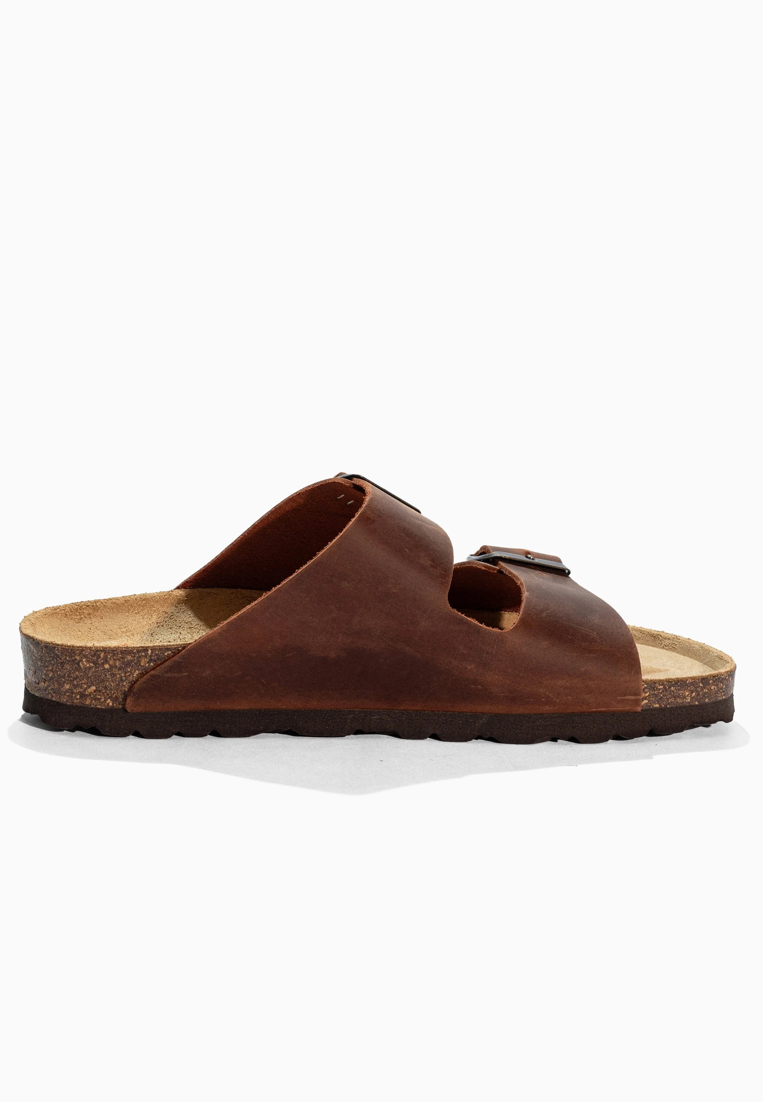 Sandales À Deux Brides Trefle - Cuir - Brown - Femme - Image 4