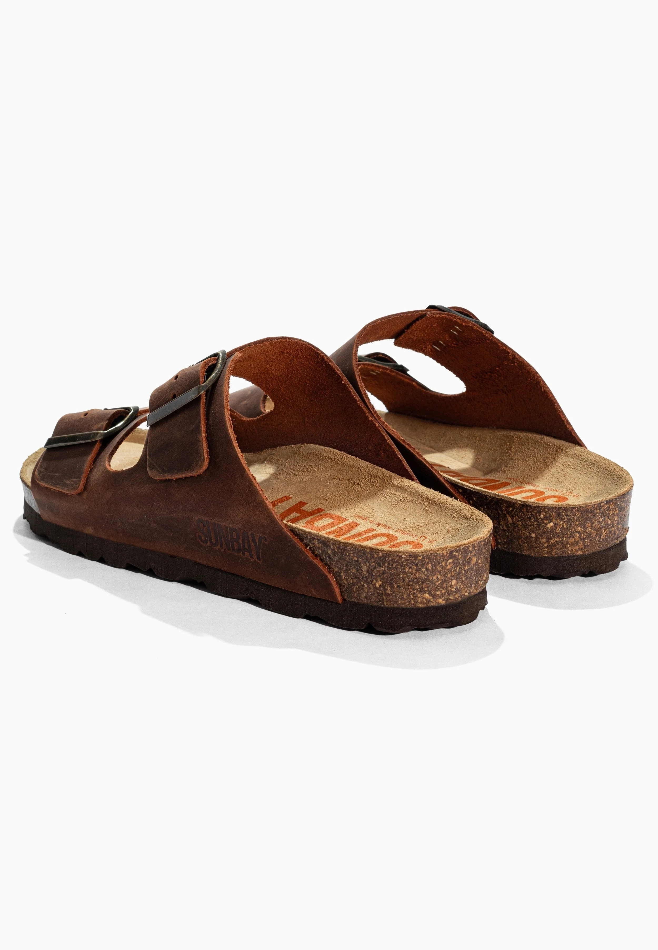 Sandales À Deux Brides Trefle - Cuir - Brown - Femme - Image 6