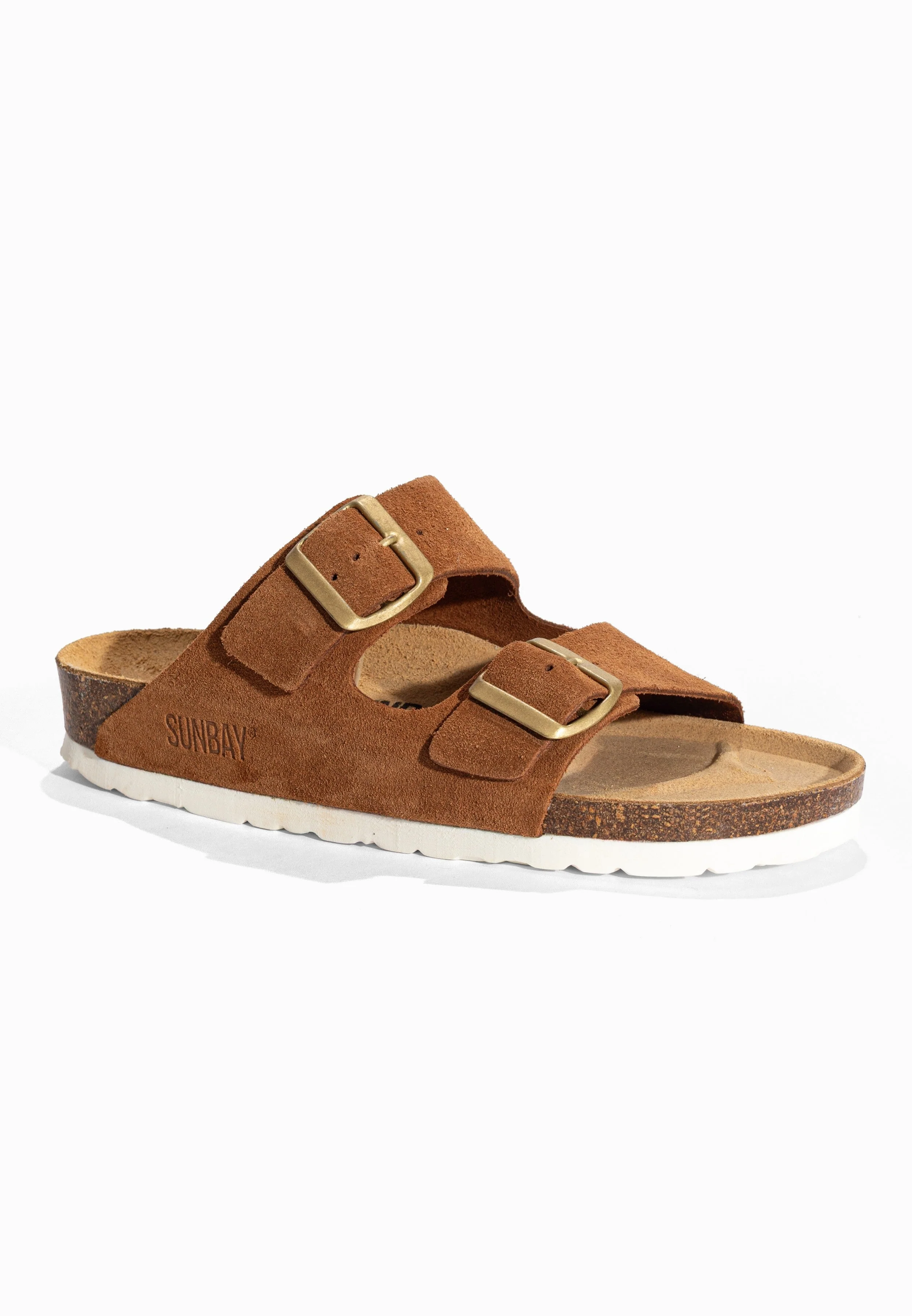 Sandales À Deux Brides Trefle - Cuir - Moutarde Fonce - Femme - Image 2
