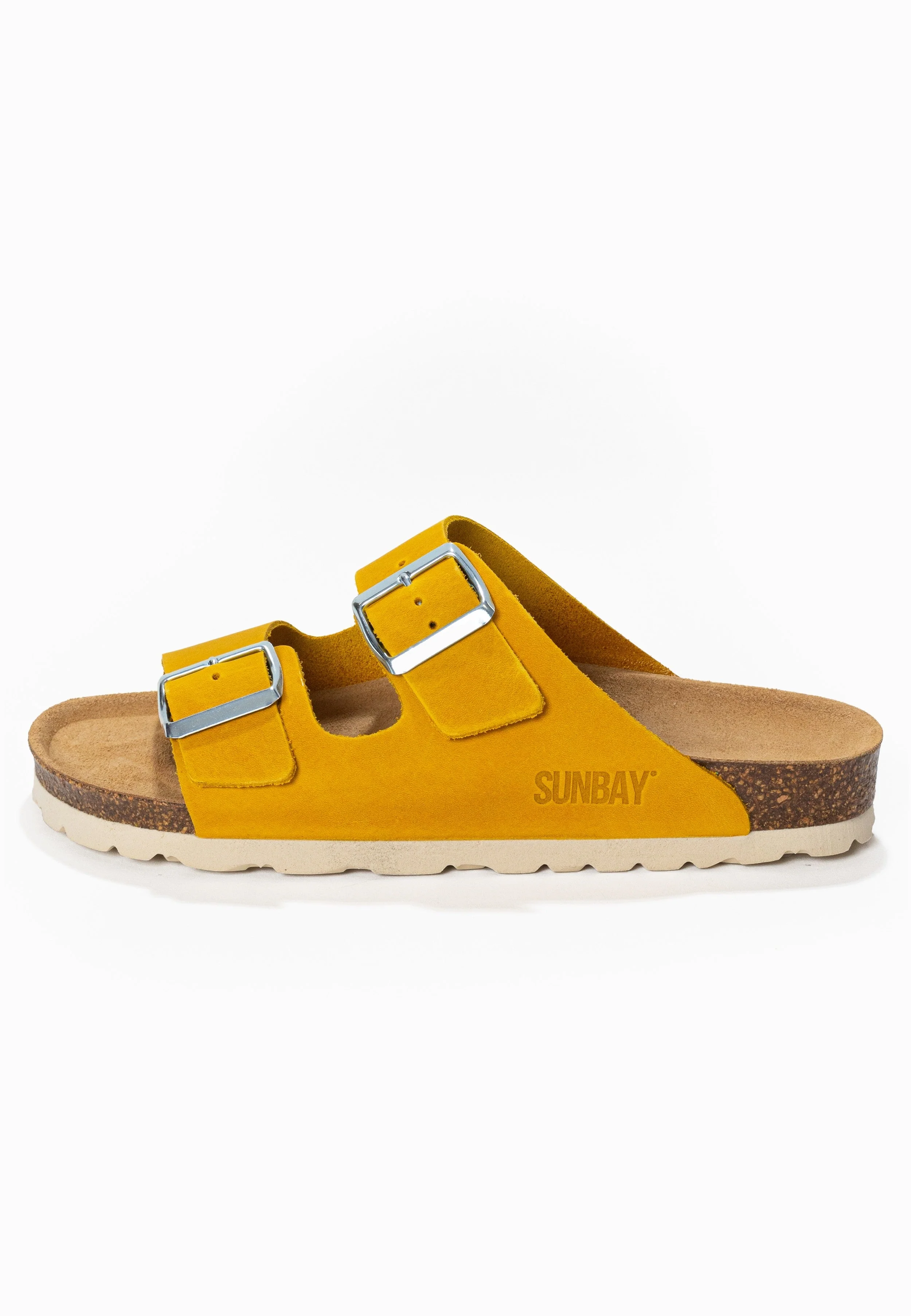 Sandales À Deux Brides Trefle - Cuir - Mustard - Femme - Image 3