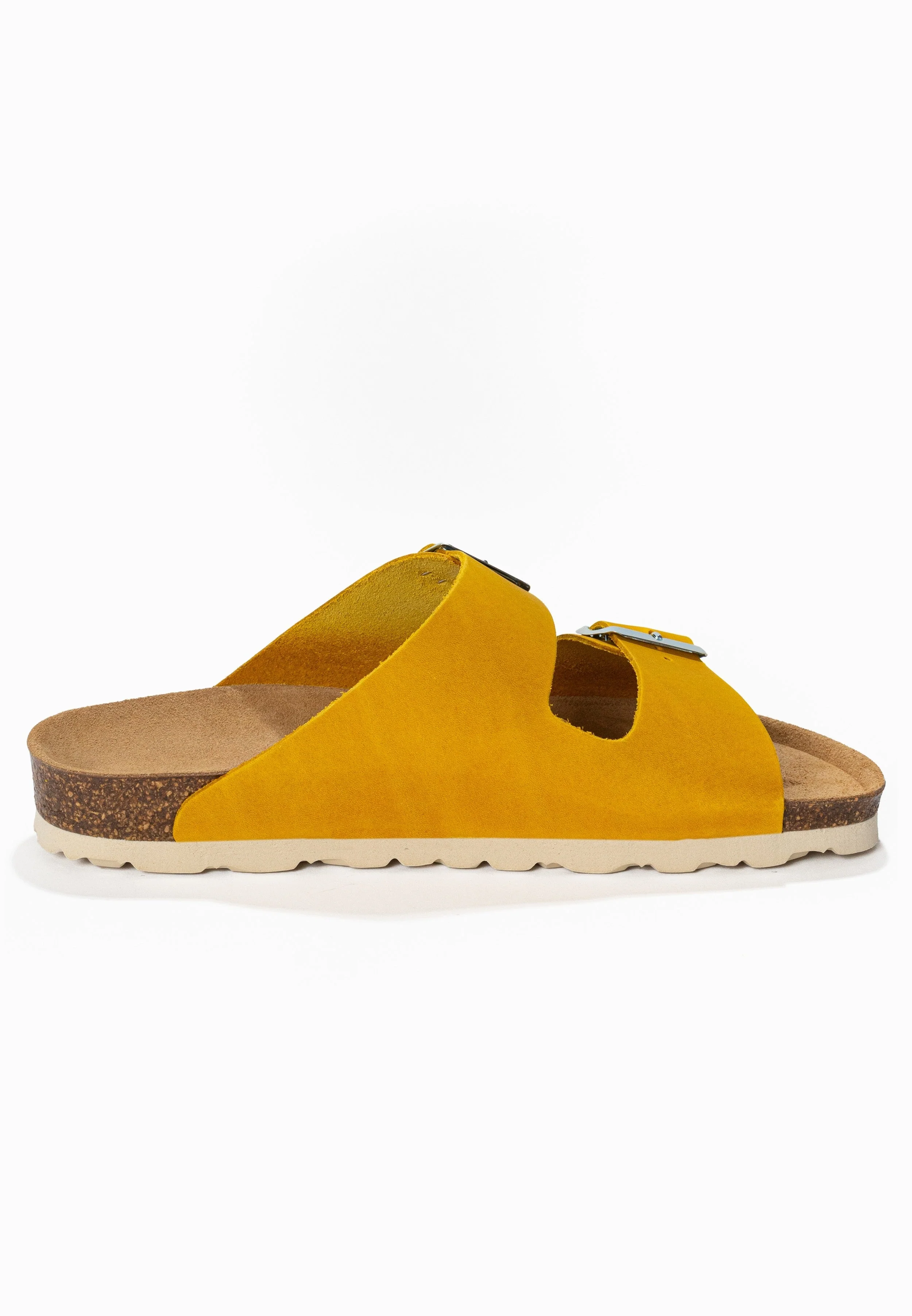 Sandales À Deux Brides Trefle - Cuir - Mustard - Femme - Image 4